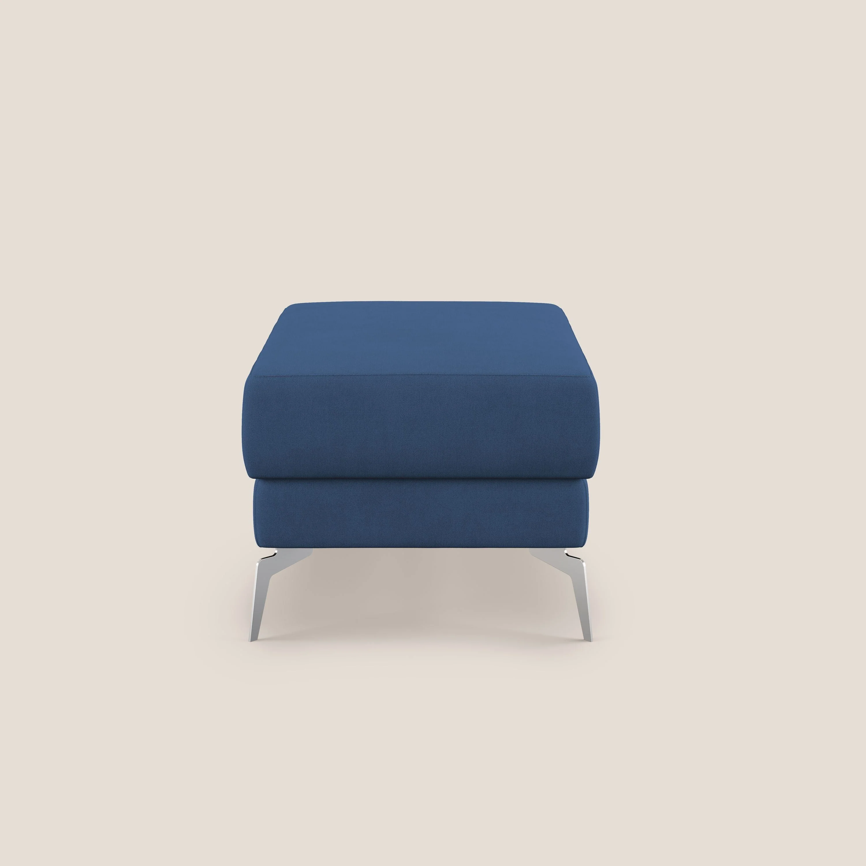 Star Pouf avec pieds hauts en tissu imperméable T02 bleu - Image 3