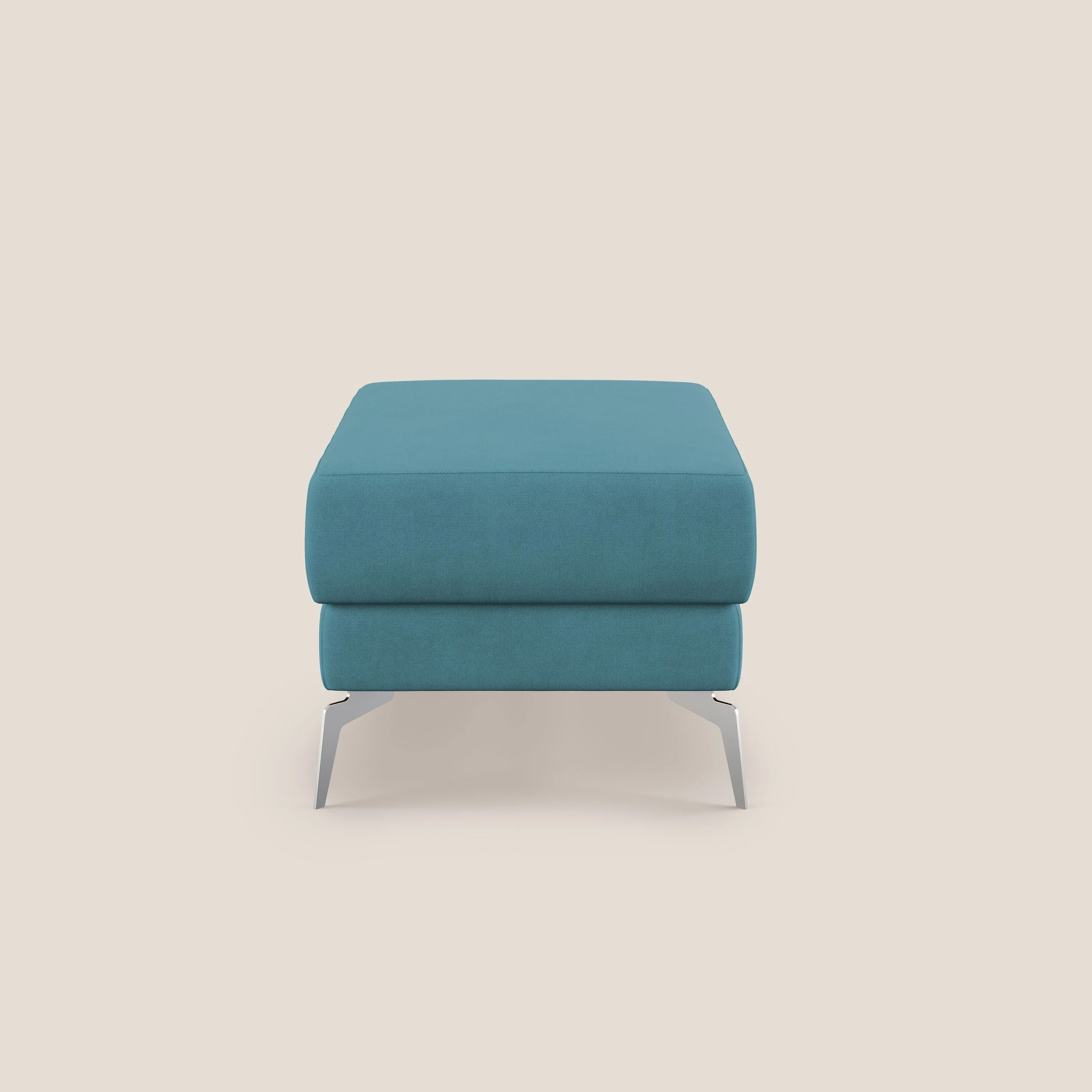 Star Pouf avec pieds hauts en tissu imperméable T02 bleu ciel - Image 3
