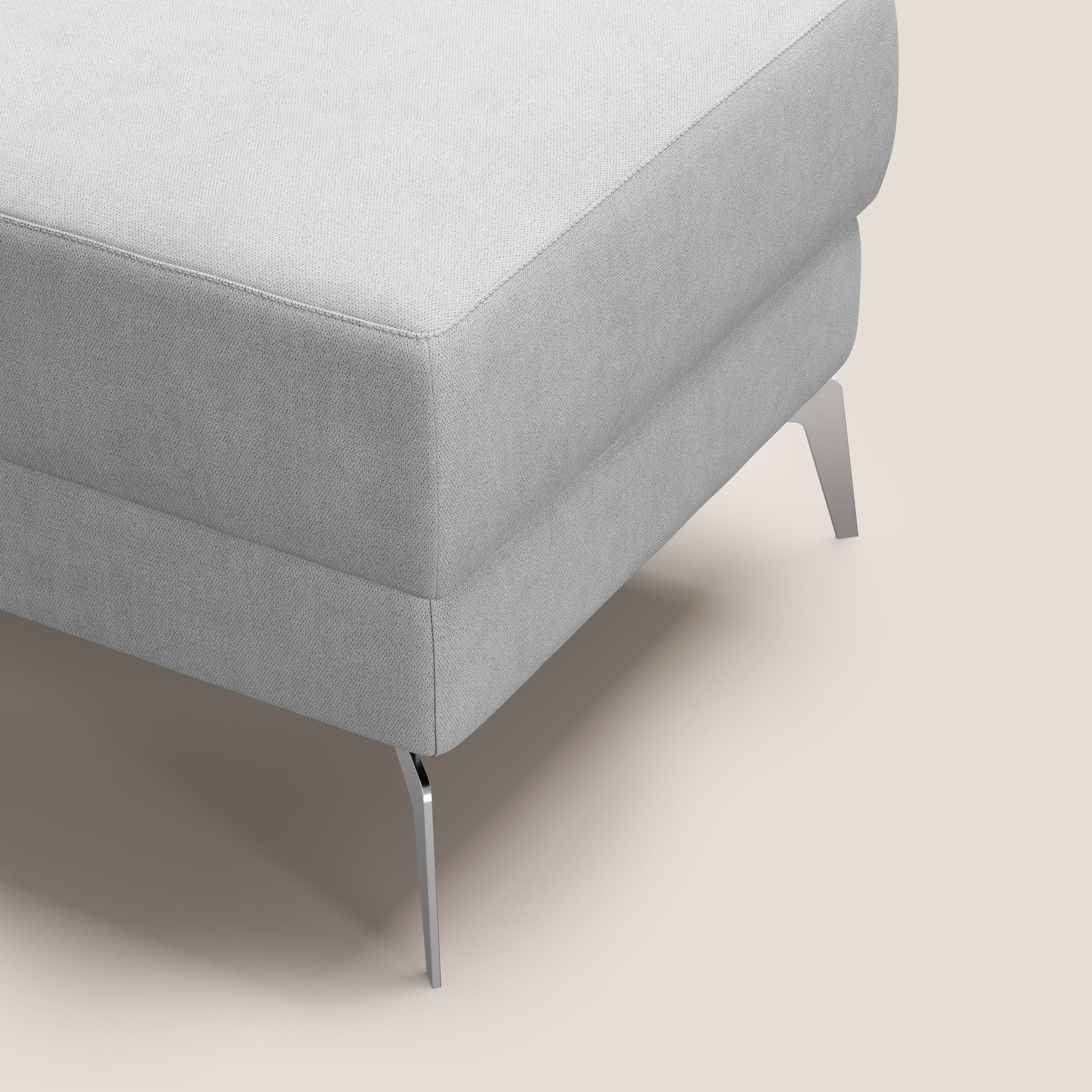 Star Pouf avec pieds hauts en tissu imperméable T02 gris clair - Image 7