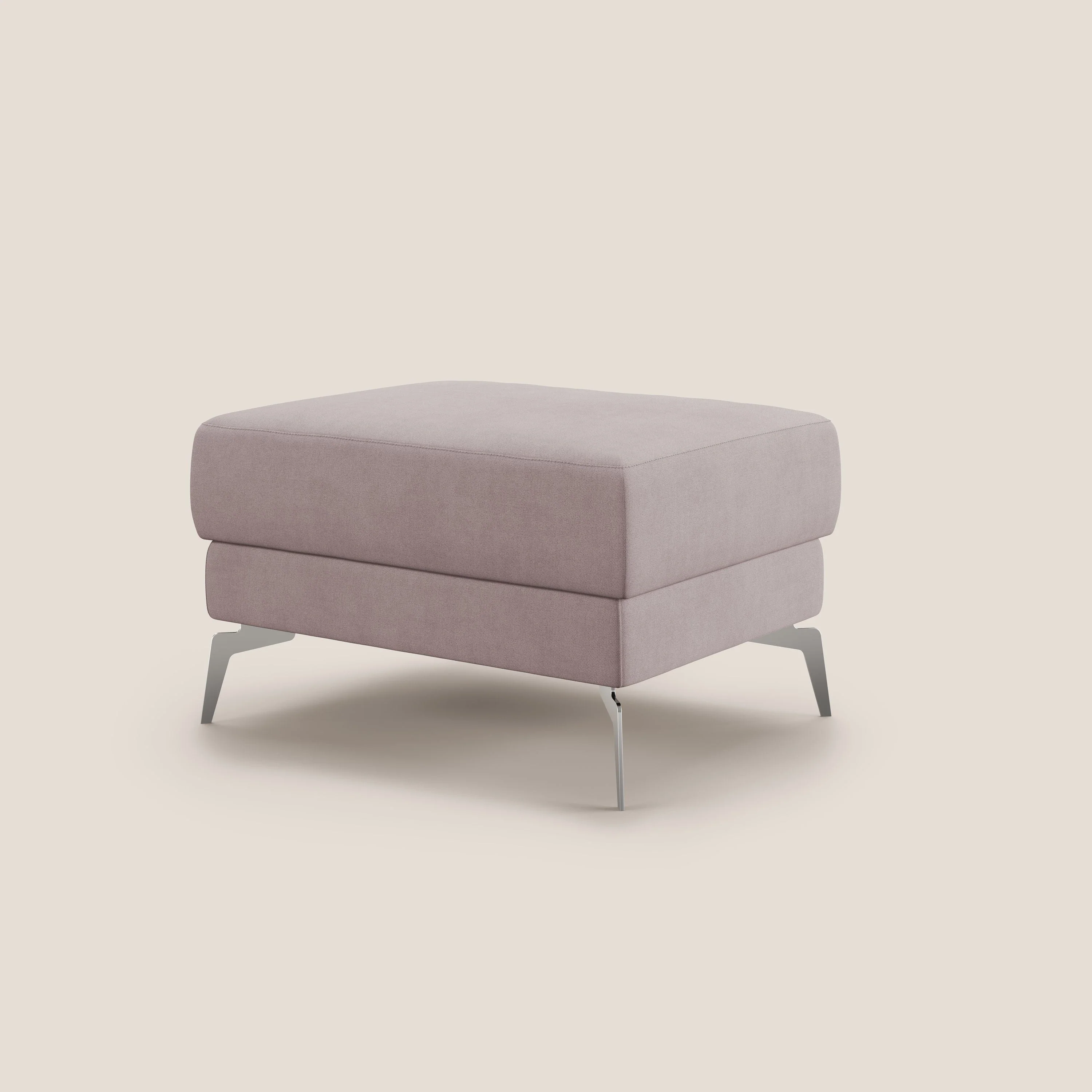 Star Pouf avec pieds hauts en tissu imperméable T02 rose - Image 4