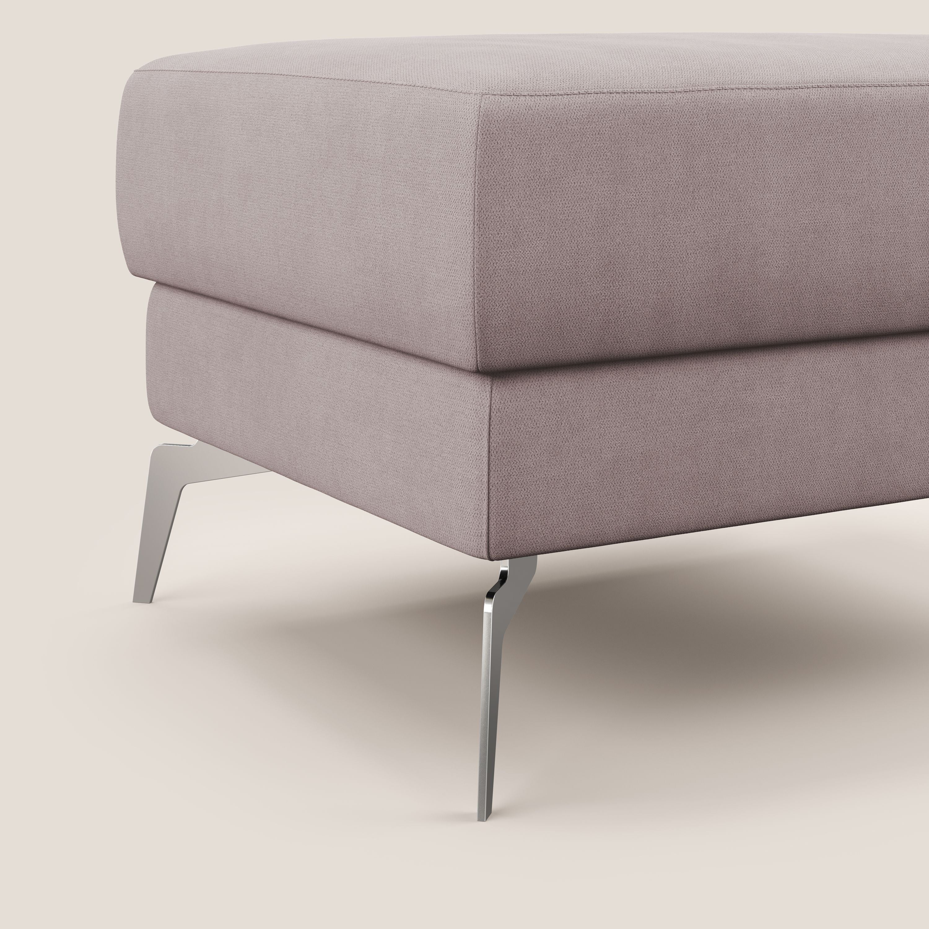 Star Pouf avec pieds hauts en tissu imperméable T02 rose - Image 5