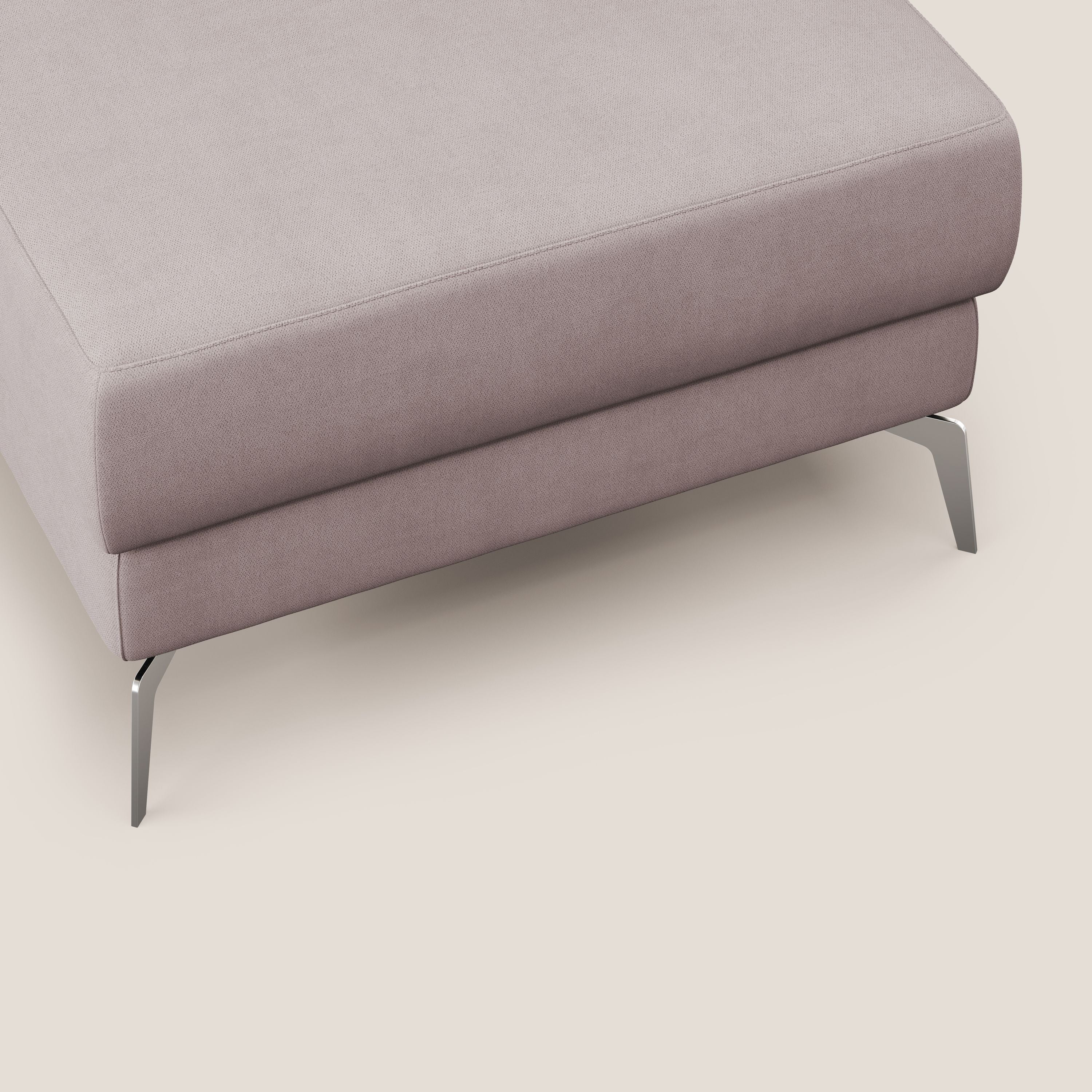 Star Pouf avec pieds hauts en tissu imperméable T02 rose - Image 6