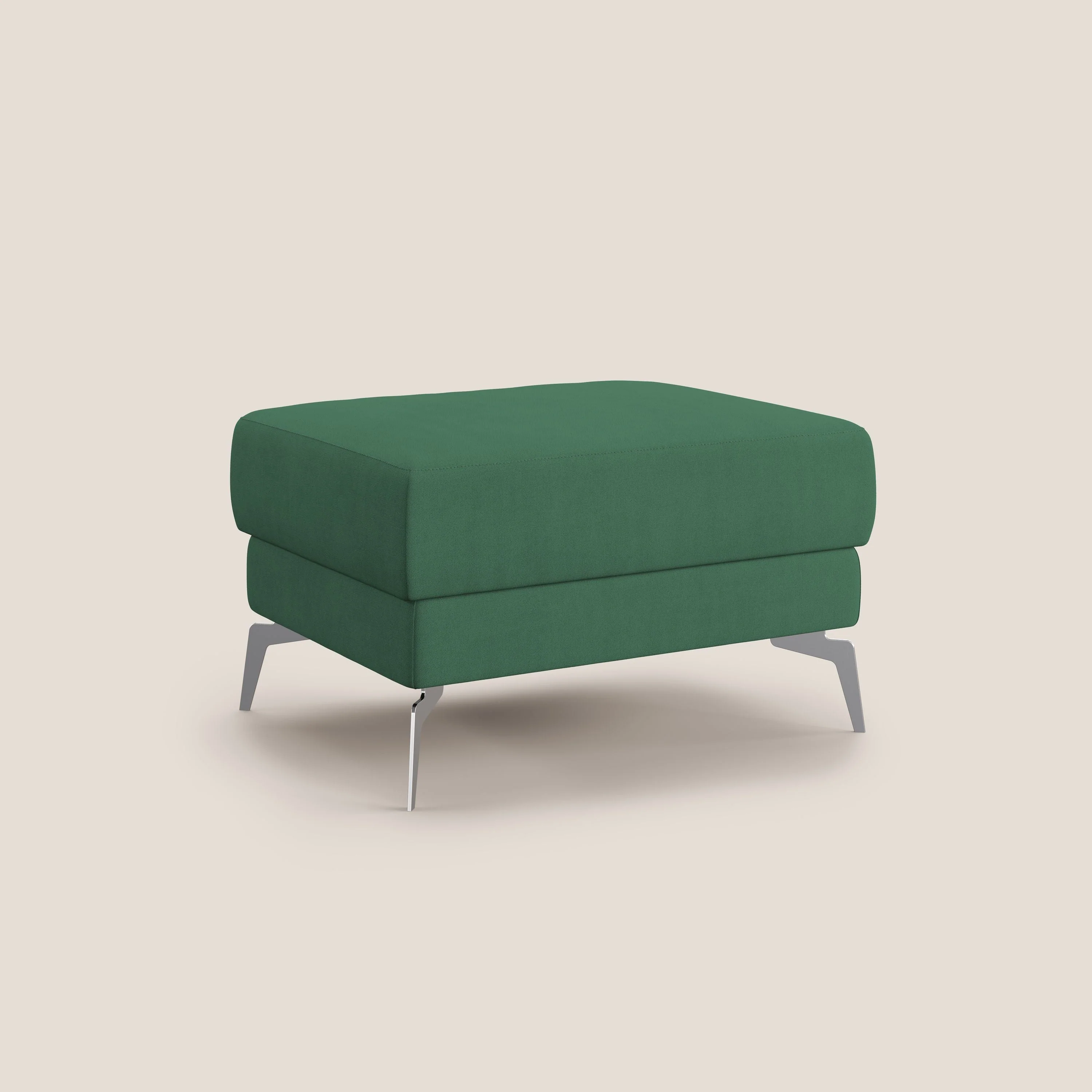 Star Pouf avec pieds hauts en tissu imperméable T02 vert - Image 2