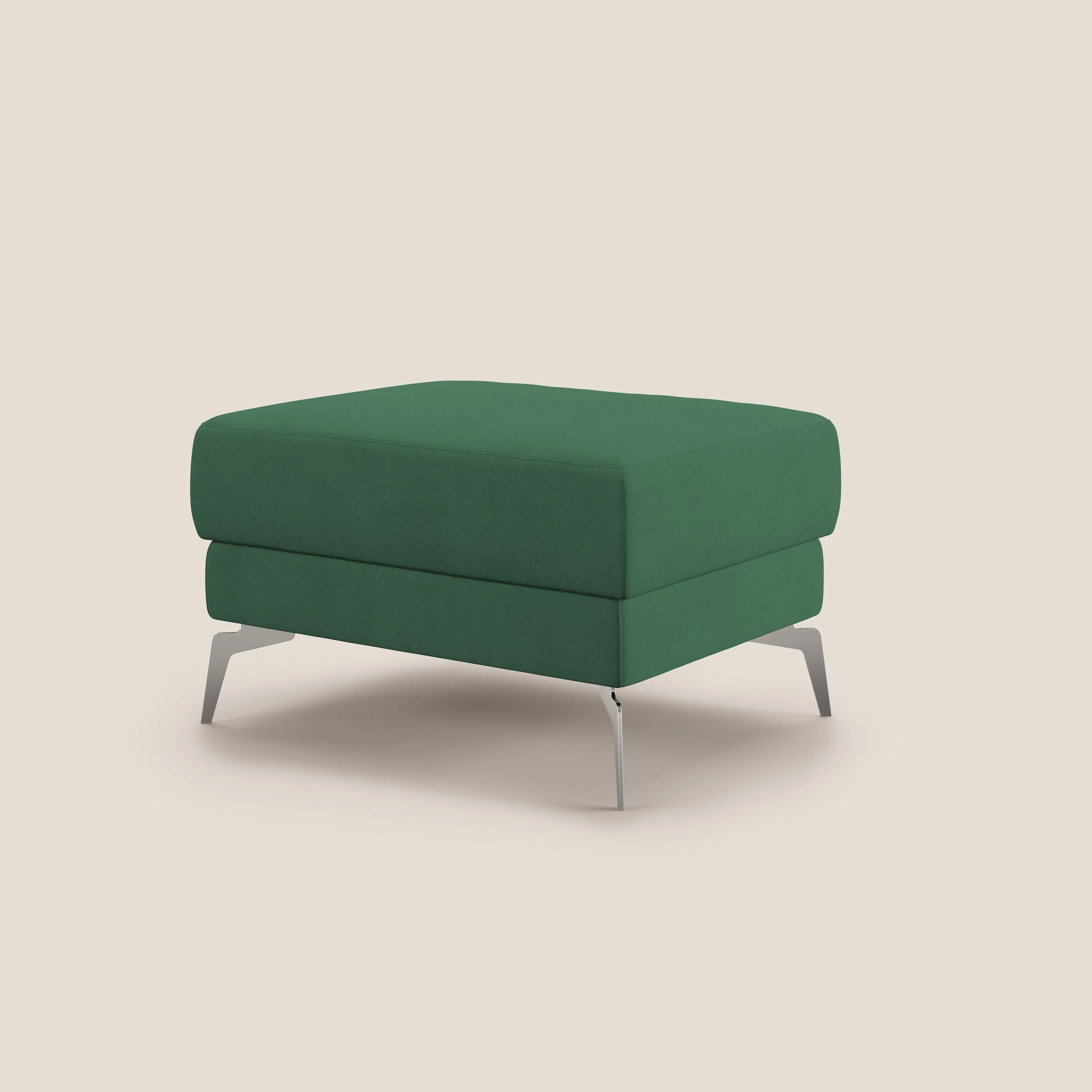 Star Pouf avec pieds hauts en tissu imperméable T02 vert - Image 4
