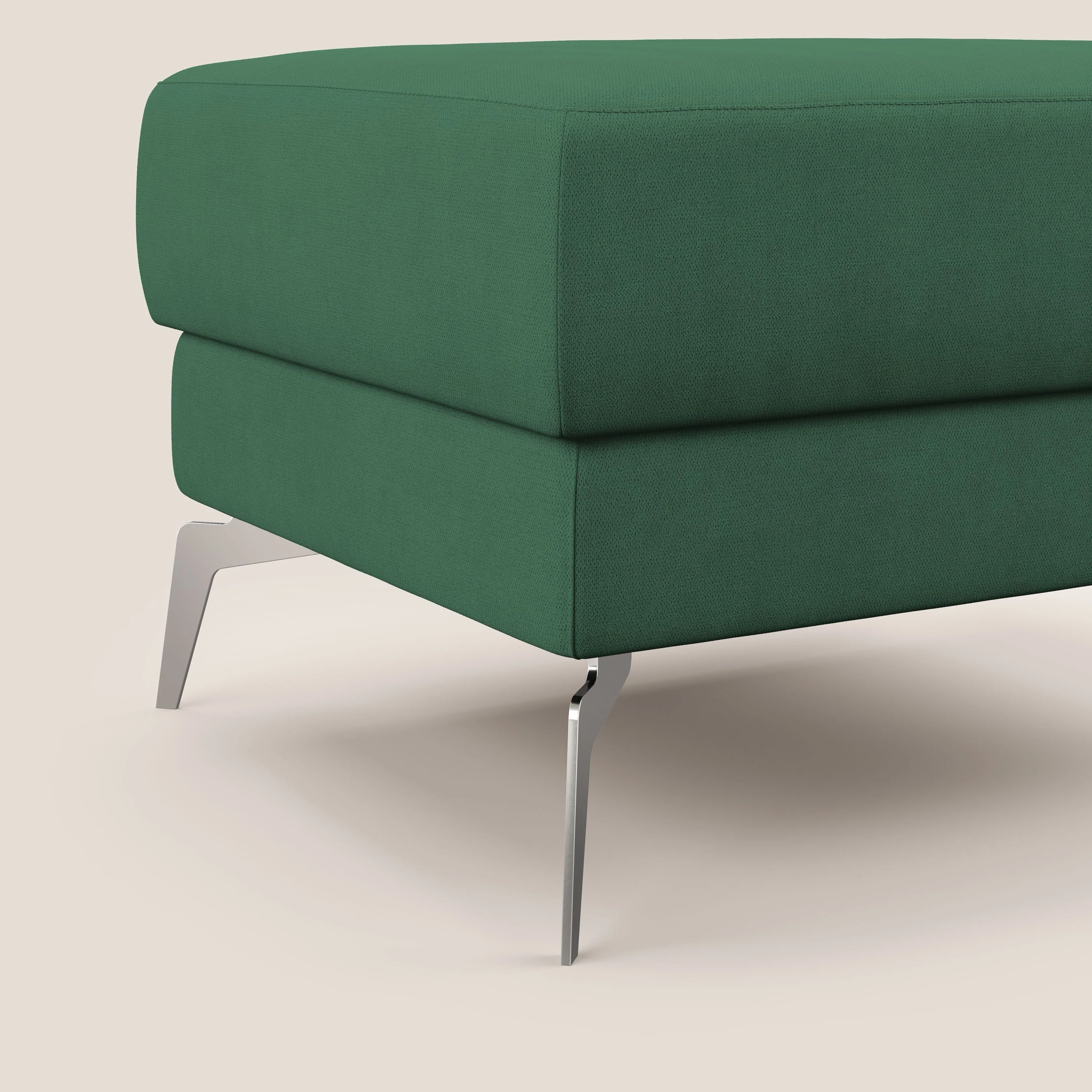 Star Pouf avec pieds hauts en tissu imperméable T02 vert - Image 5