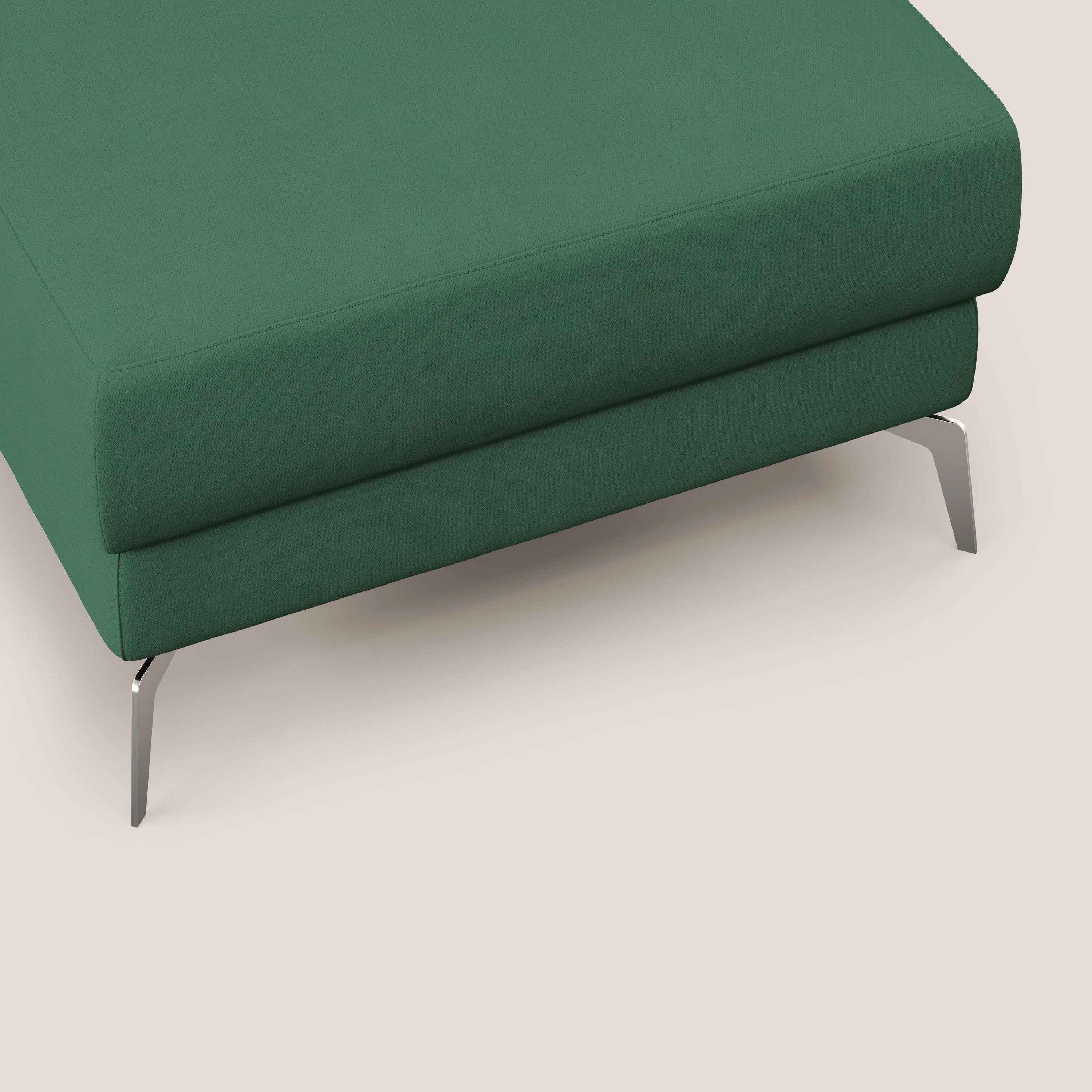 Star Pouf avec pieds hauts en tissu imperméable T02 vert - Image 6
