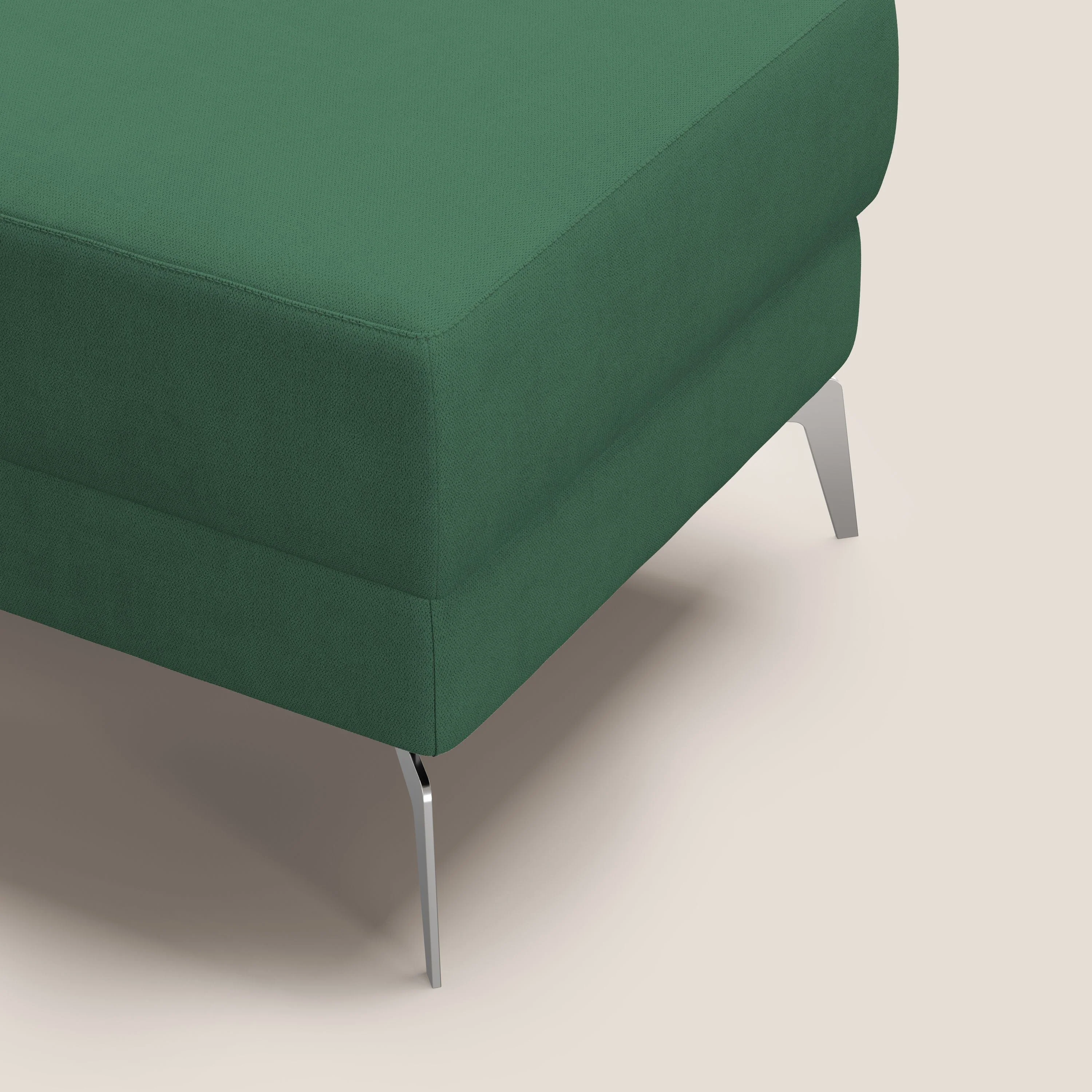 Star Pouf avec pieds hauts en tissu imperméable T02 vert - Image 7