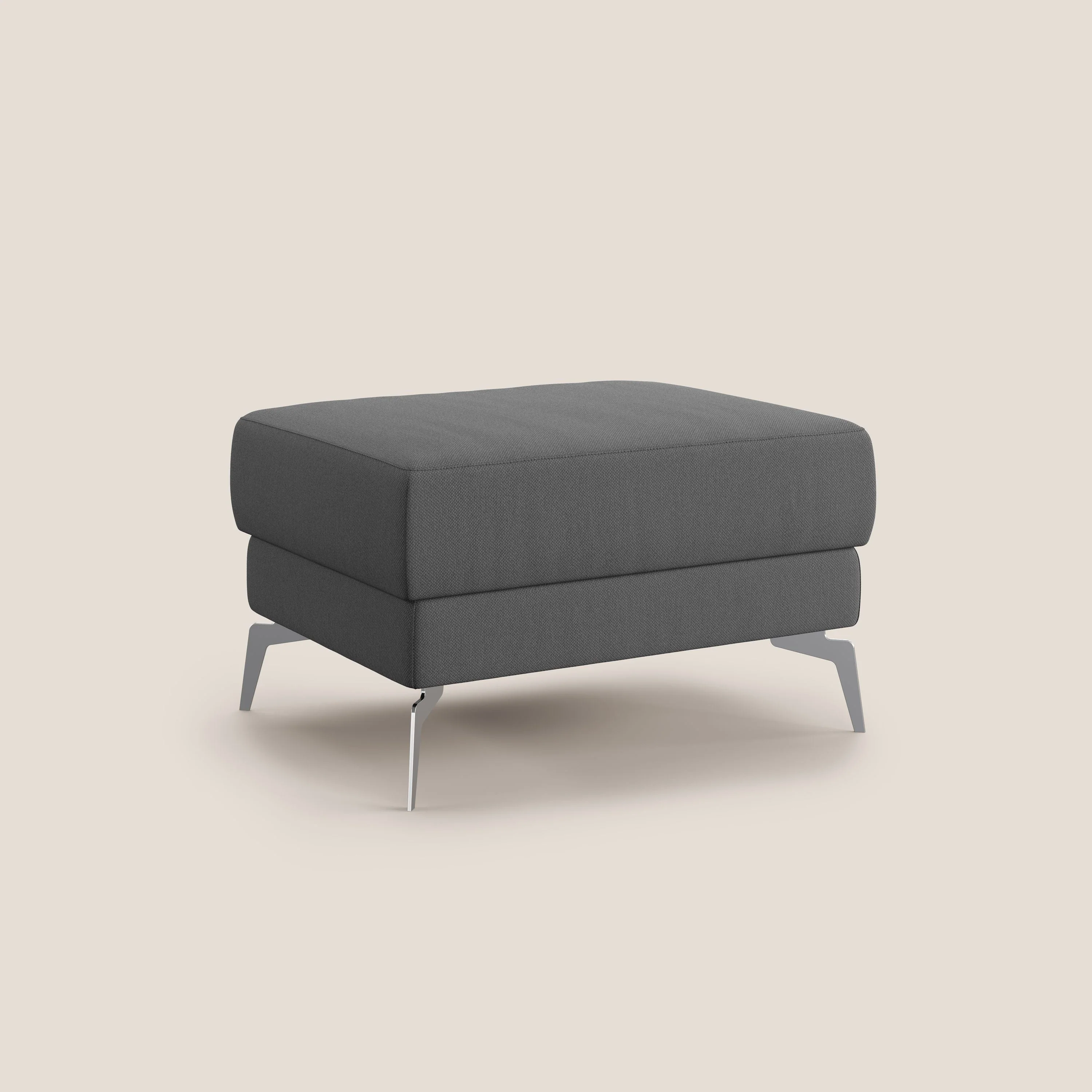 Star Pouf avec pieds hauts en tissu détachable T05 anthracite - Image 2