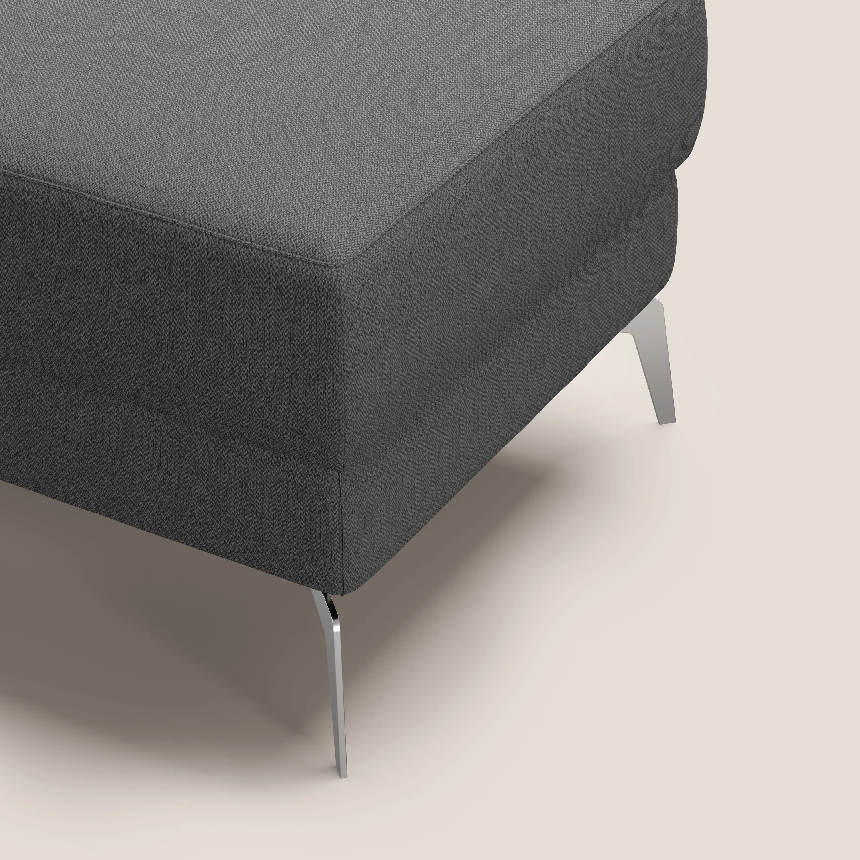 Star Pouf avec pieds hauts en tissu détachable T05 anthracite - Image 7