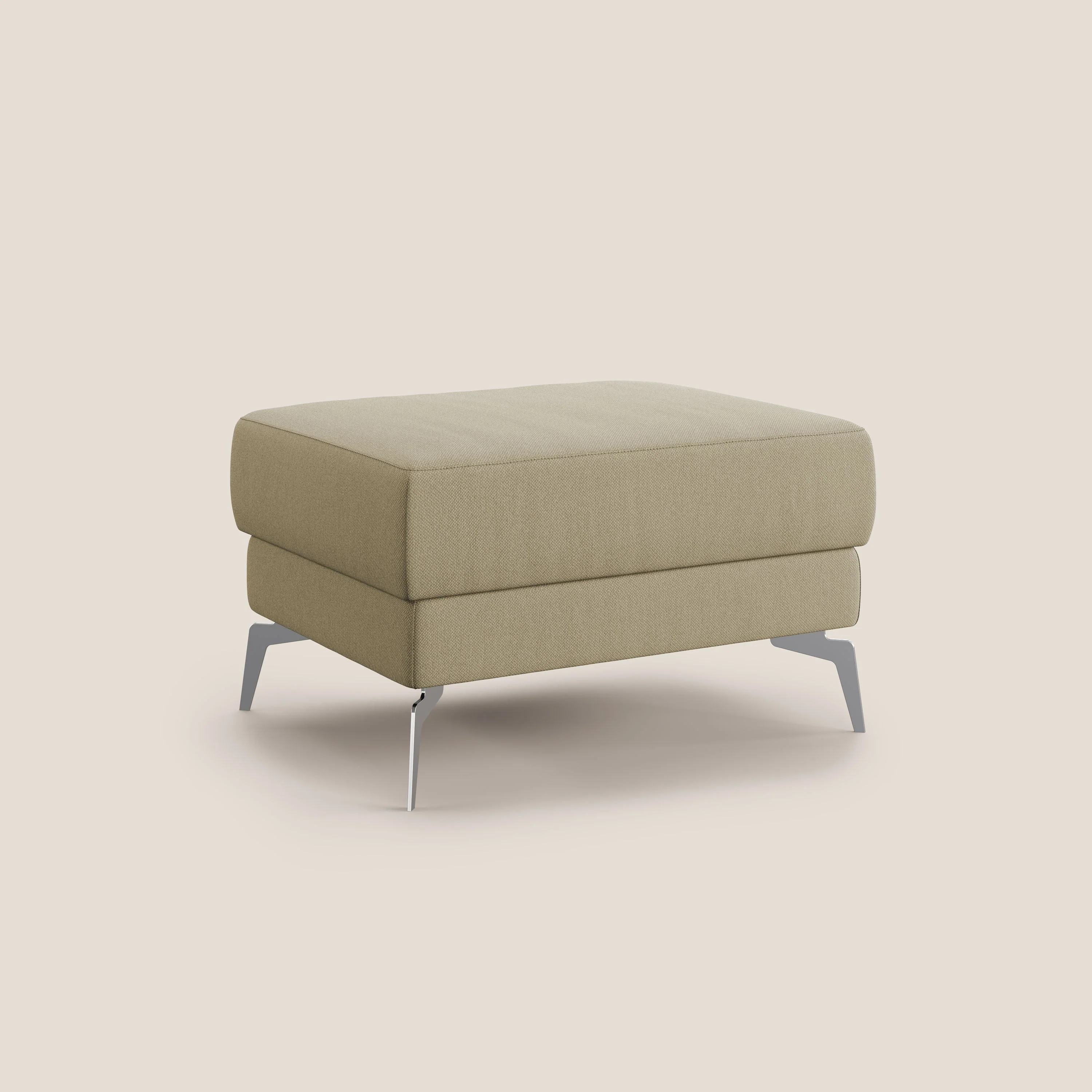 Star Pouf avec pieds hauts en tissu détachable T05 chameau - Image 2