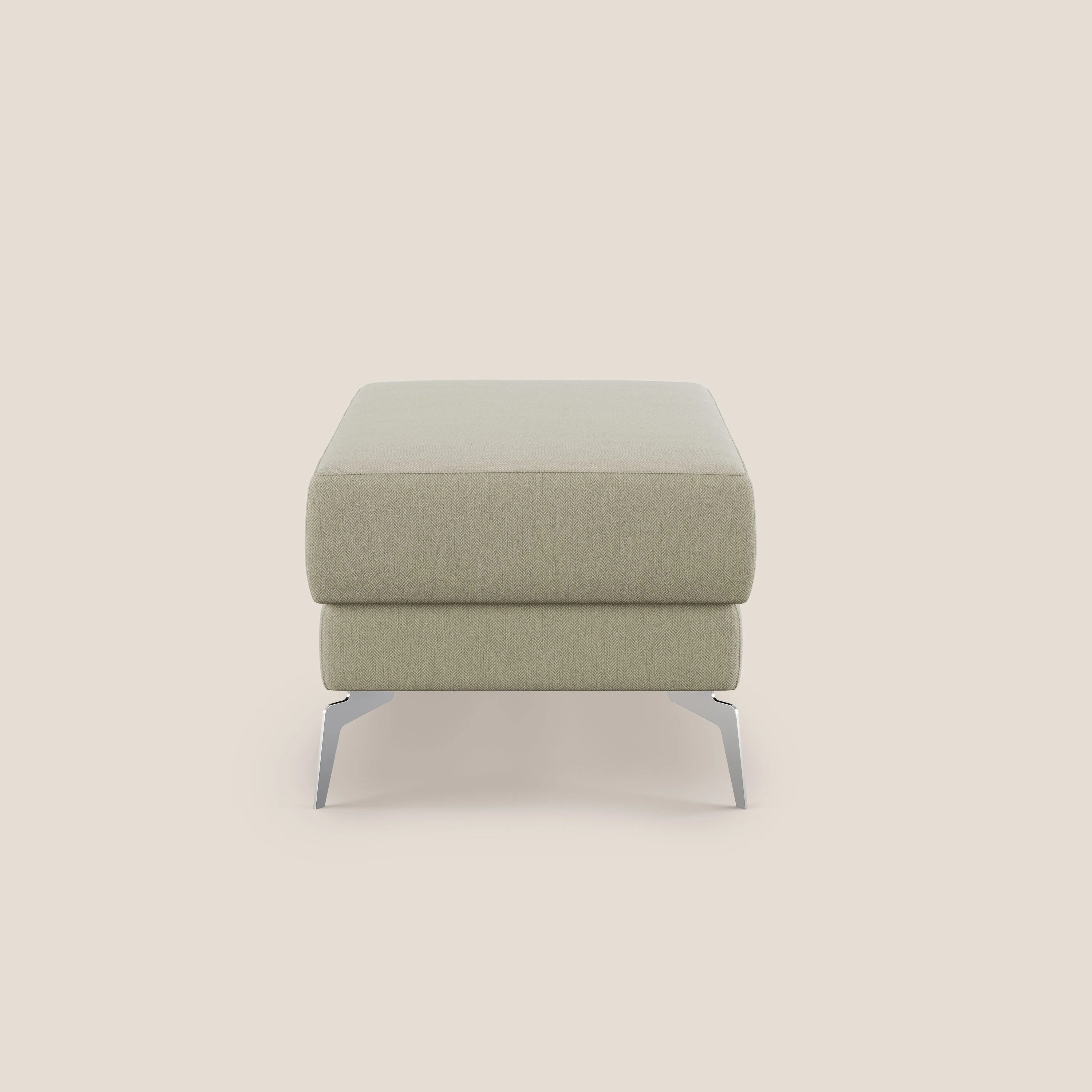 Star Pouf avec pieds hauts en tissu détachable T05 crème - Image 3