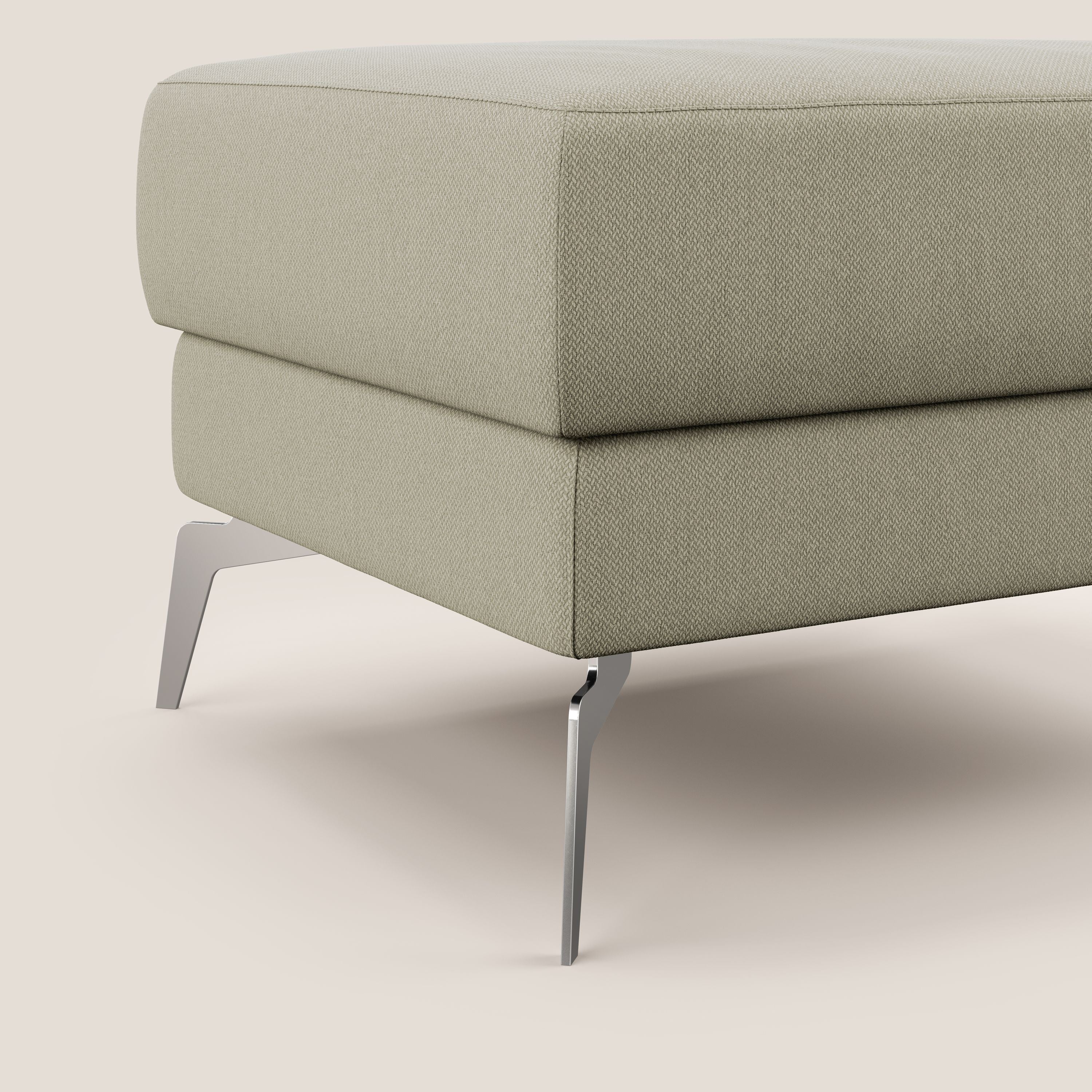 Star Pouf avec pieds hauts en tissu détachable T05 crème - Image 5