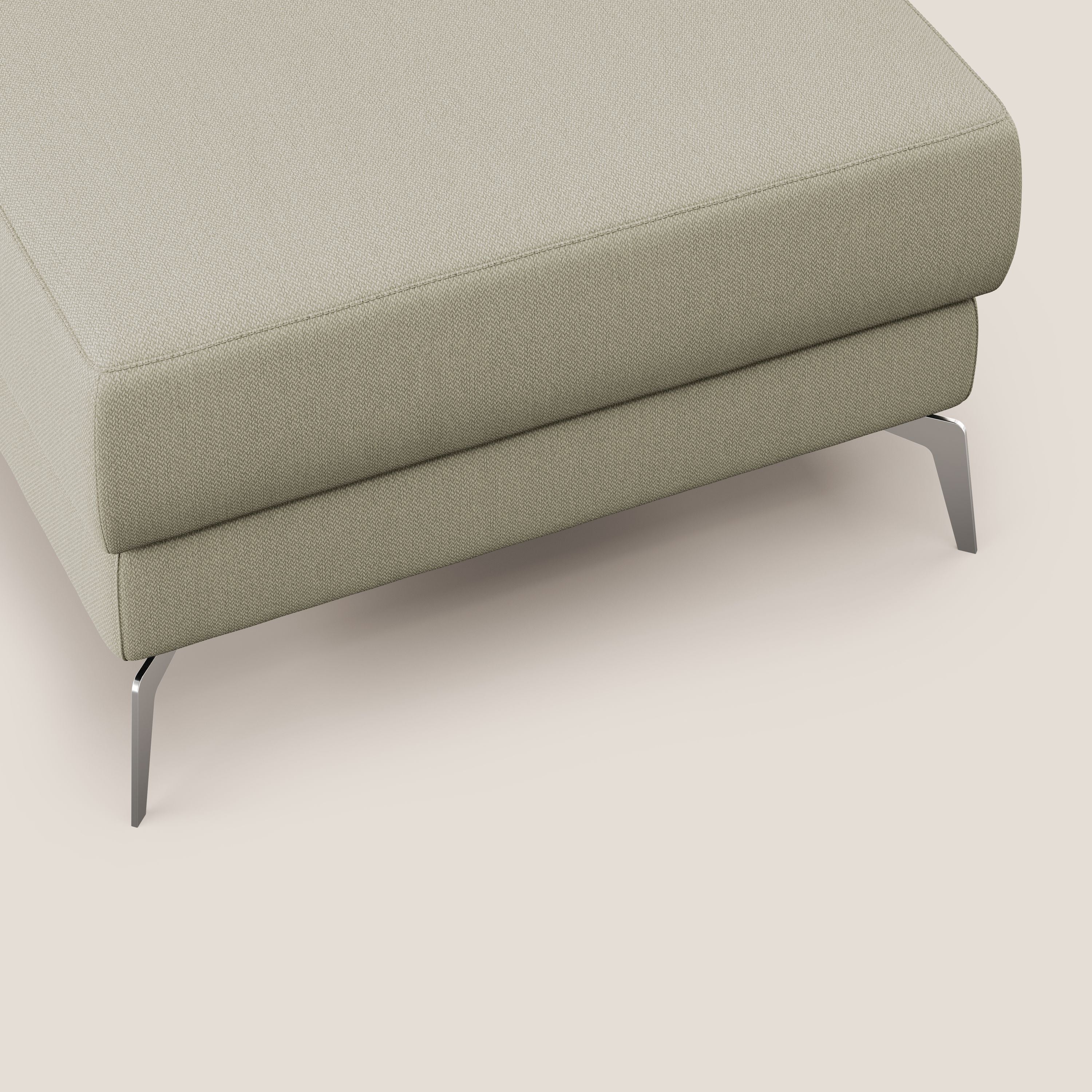 Star Pouf avec pieds hauts en tissu détachable T05 crème - Image 6