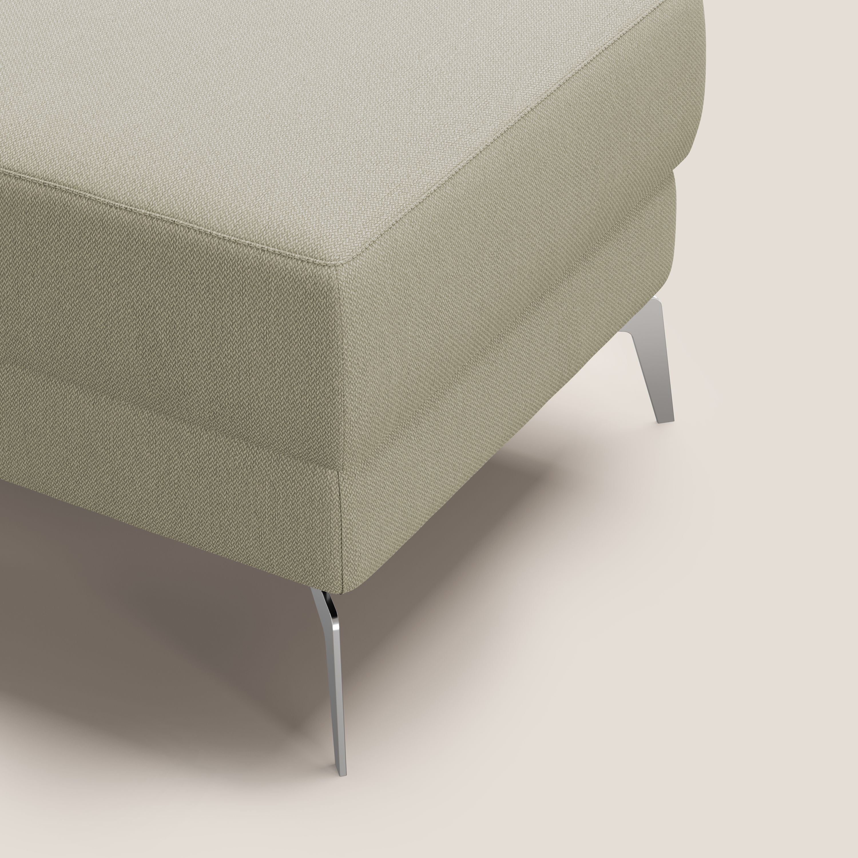 Star Pouf avec pieds hauts en tissu détachable T05 crème - Image 7