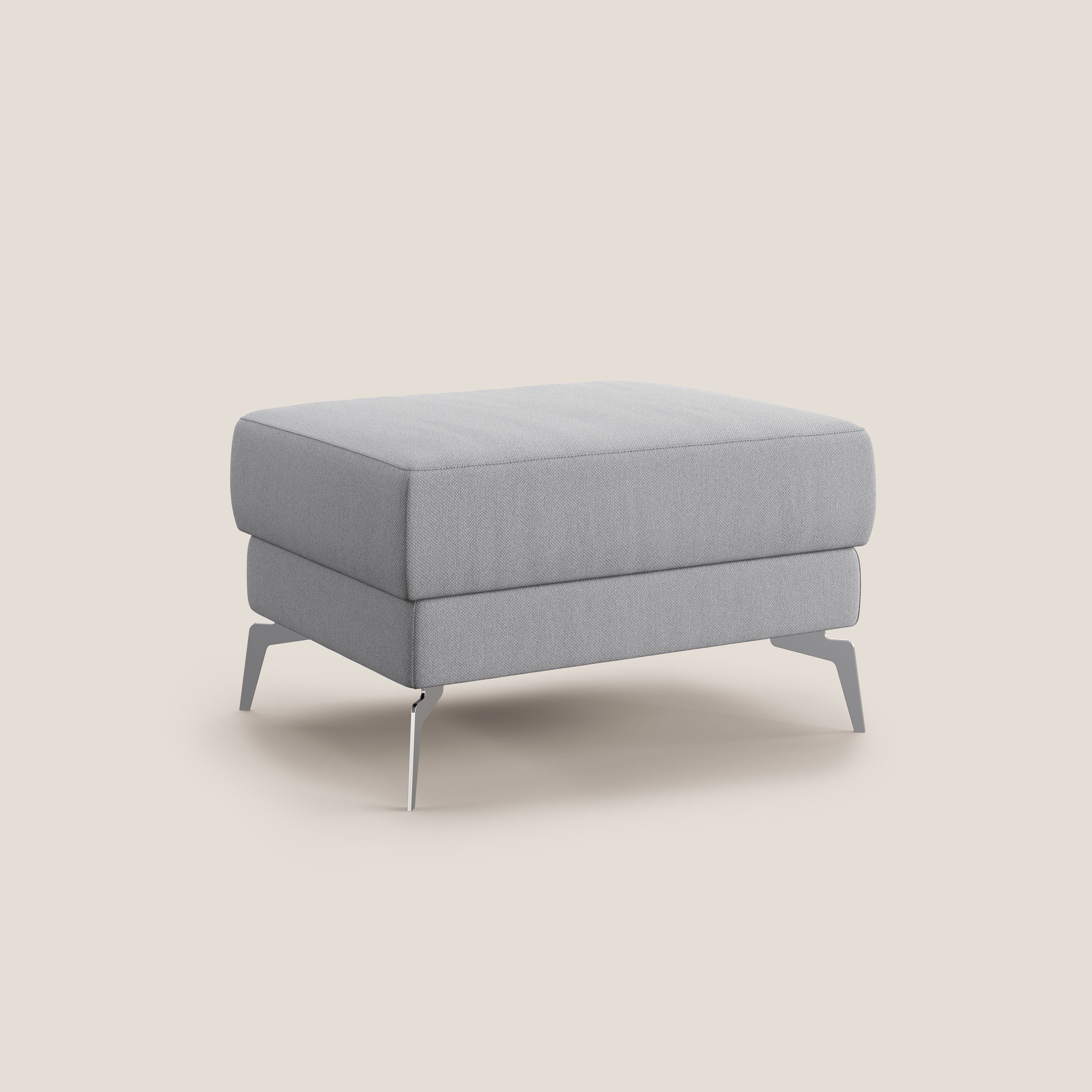 Star Pouf avec pieds hauts en tissu détachable T05 gris - Image 2