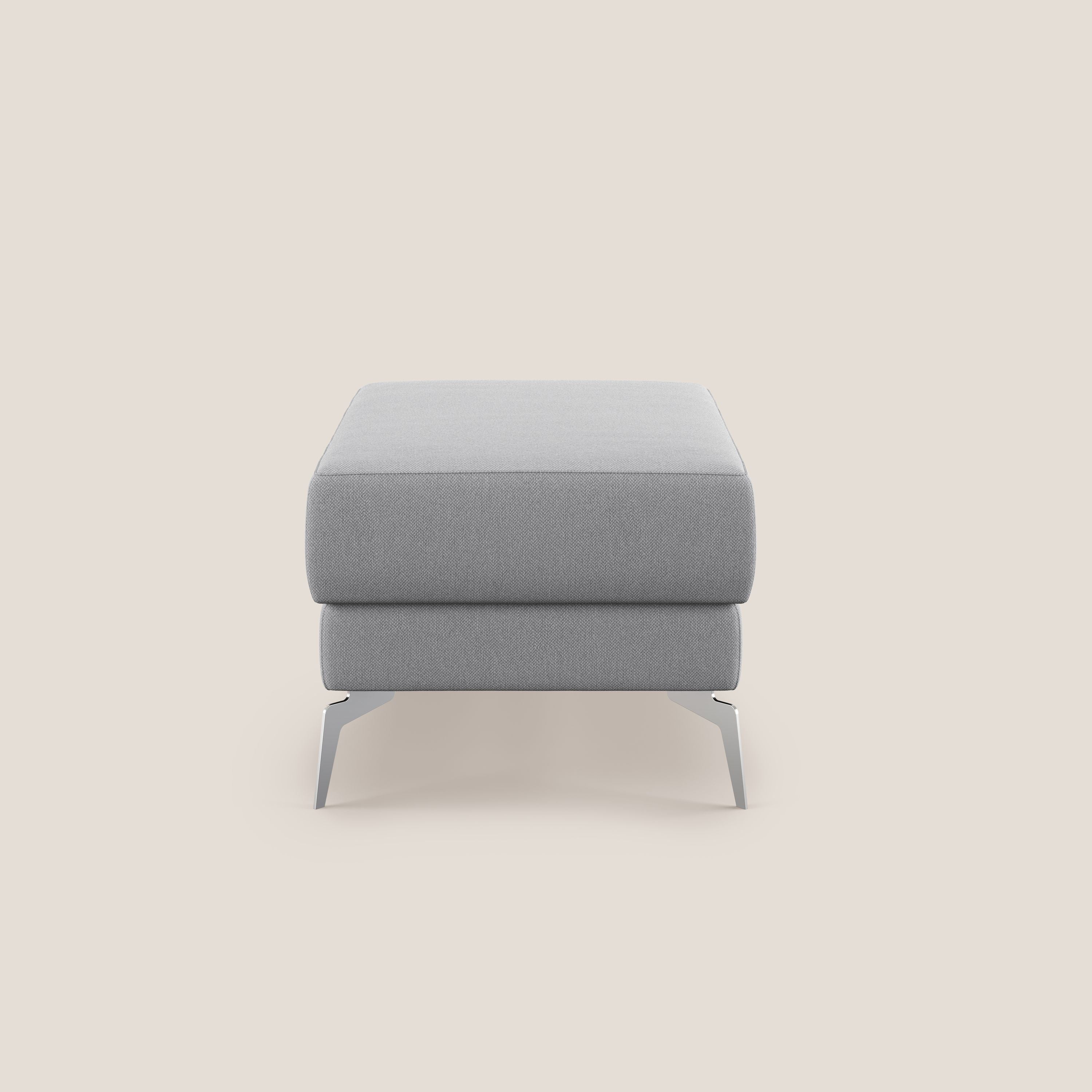 Star Pouf avec pieds hauts en tissu détachable T05 gris - Image 3