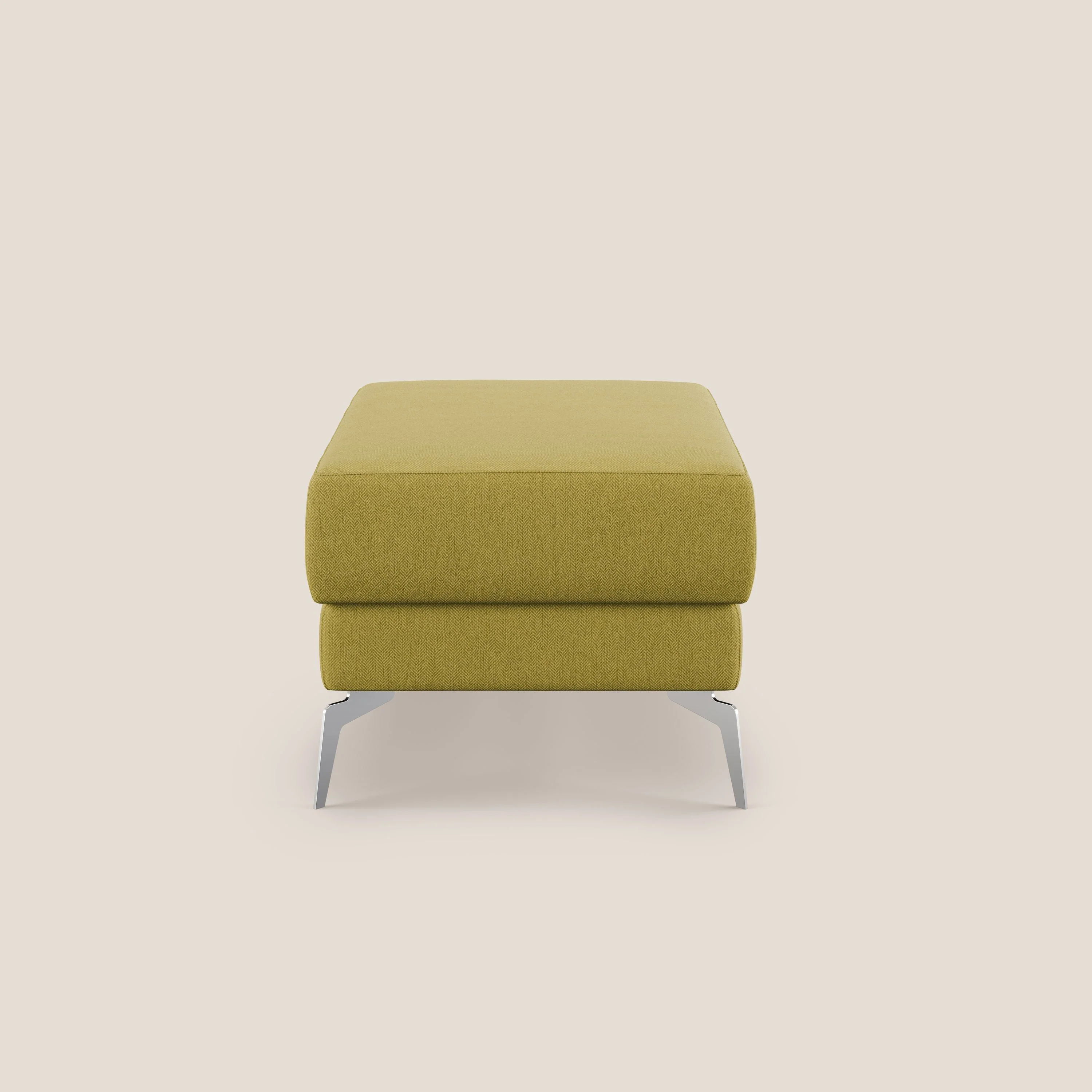 Star Pouf avec pieds hauts en tissu détachable T05 jaune - Image 3