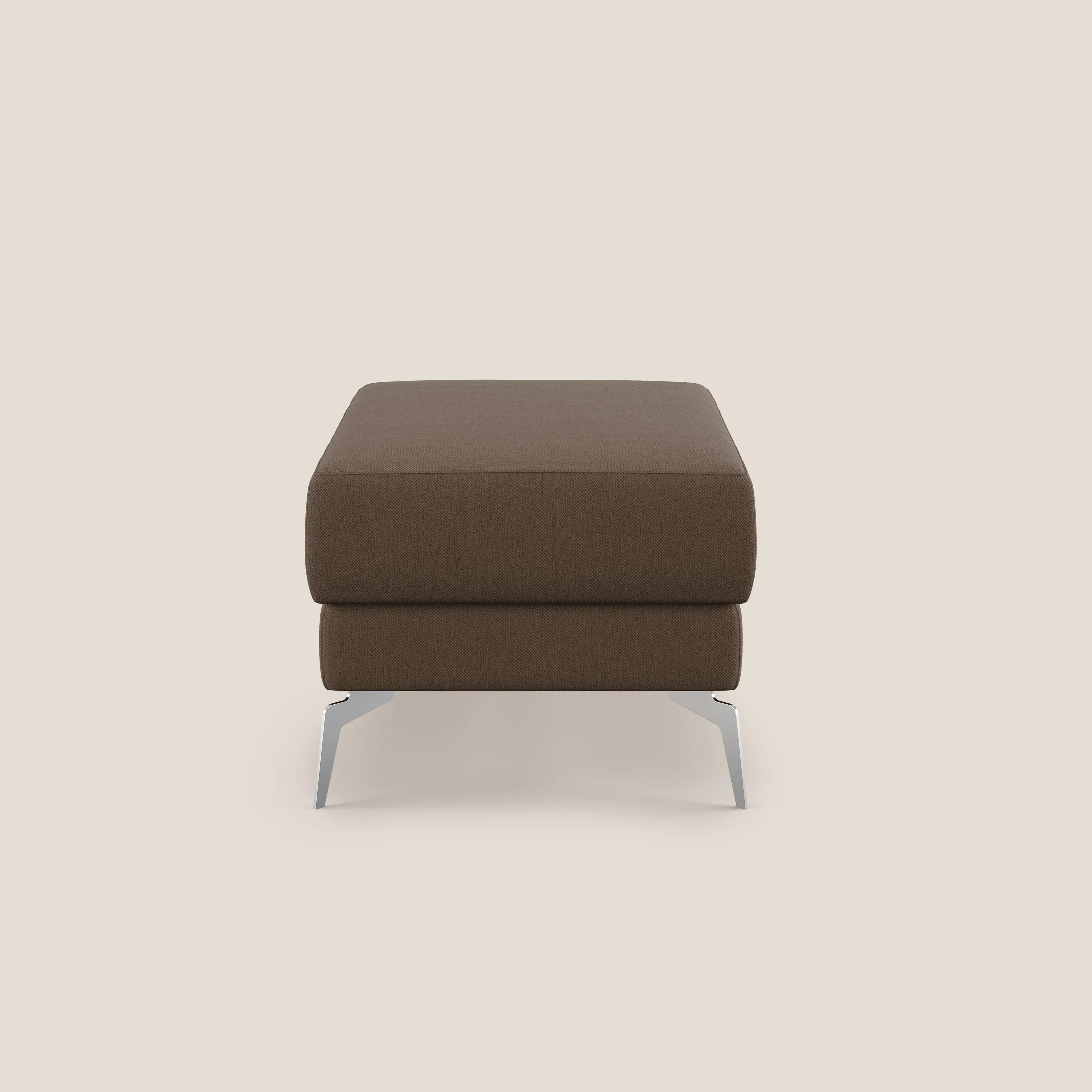 Star Pouf avec pieds hauts en tissu détachable T05 marron - Image 3