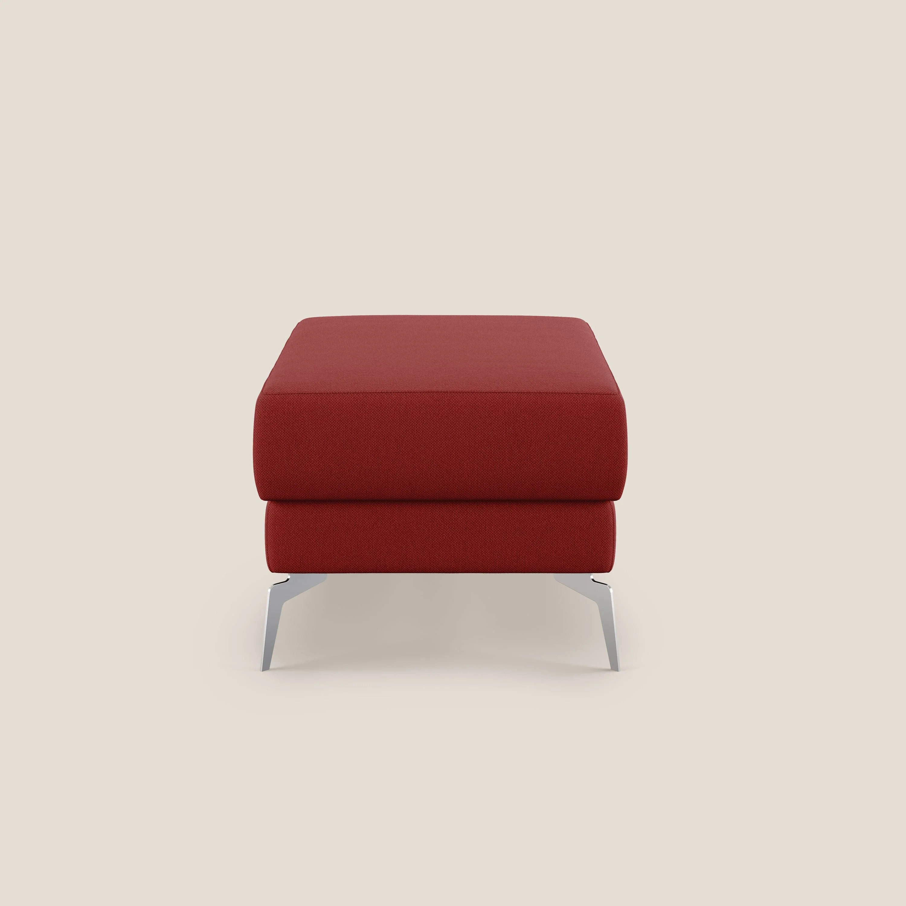 Star Pouf avec pieds hauts en tissu détachable T05 rouge - Image 3