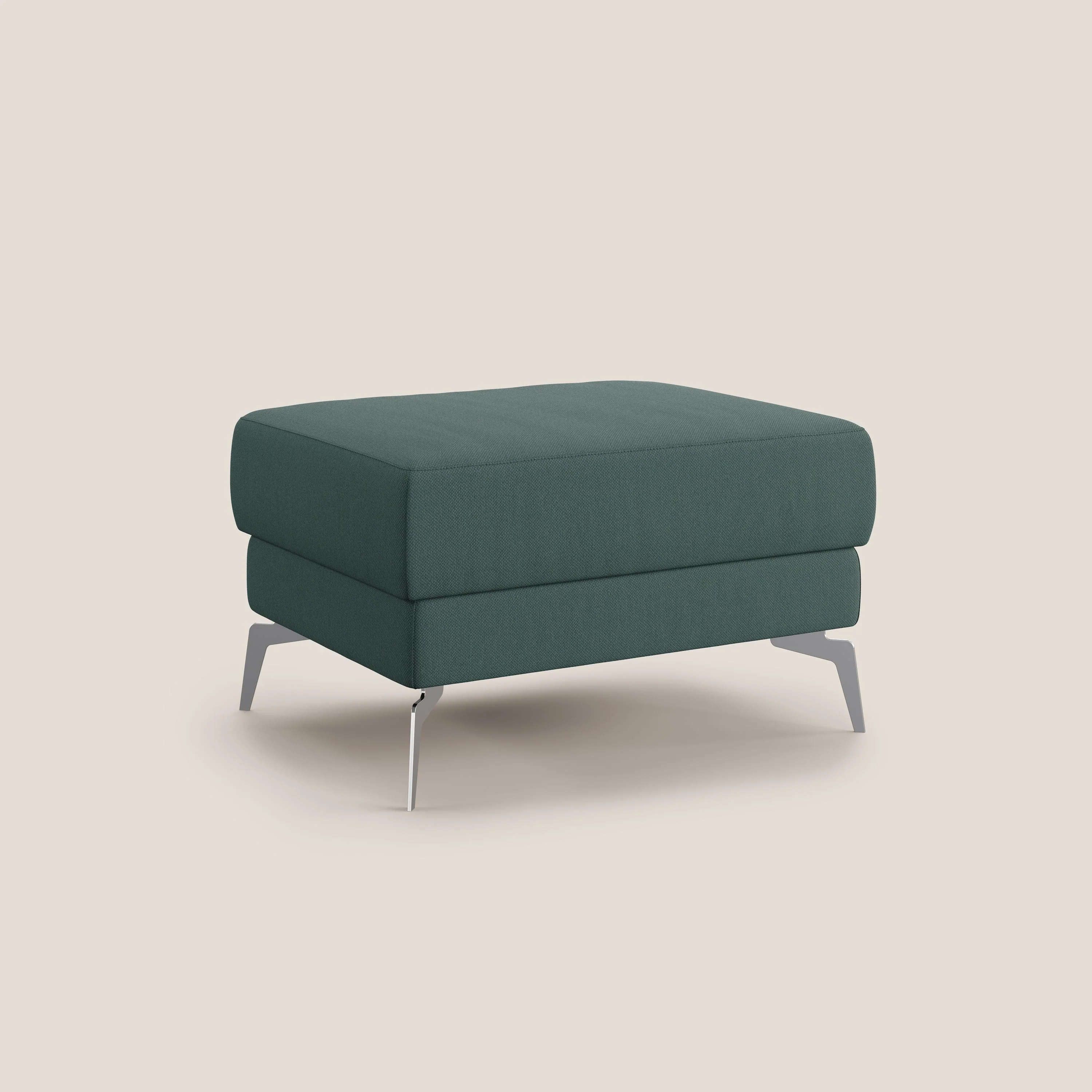 Star Pouf avec pieds hauts en tissu détachable T05 vert - Image 2