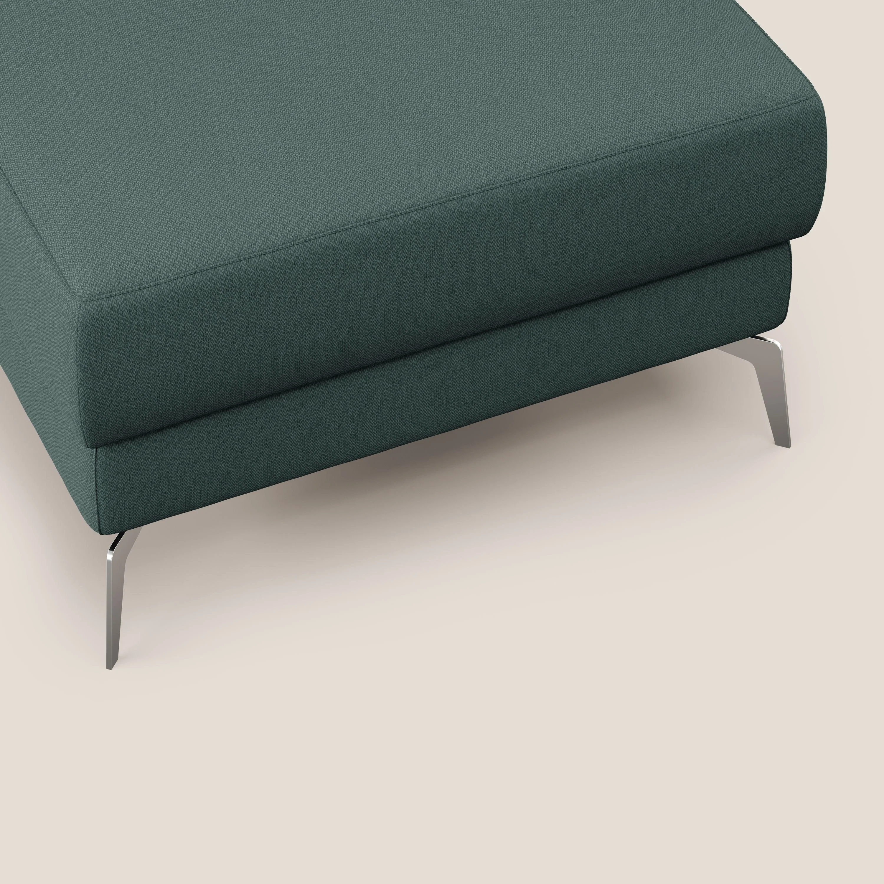 Star Pouf avec pieds hauts en tissu détachable T05 vert - Image 6