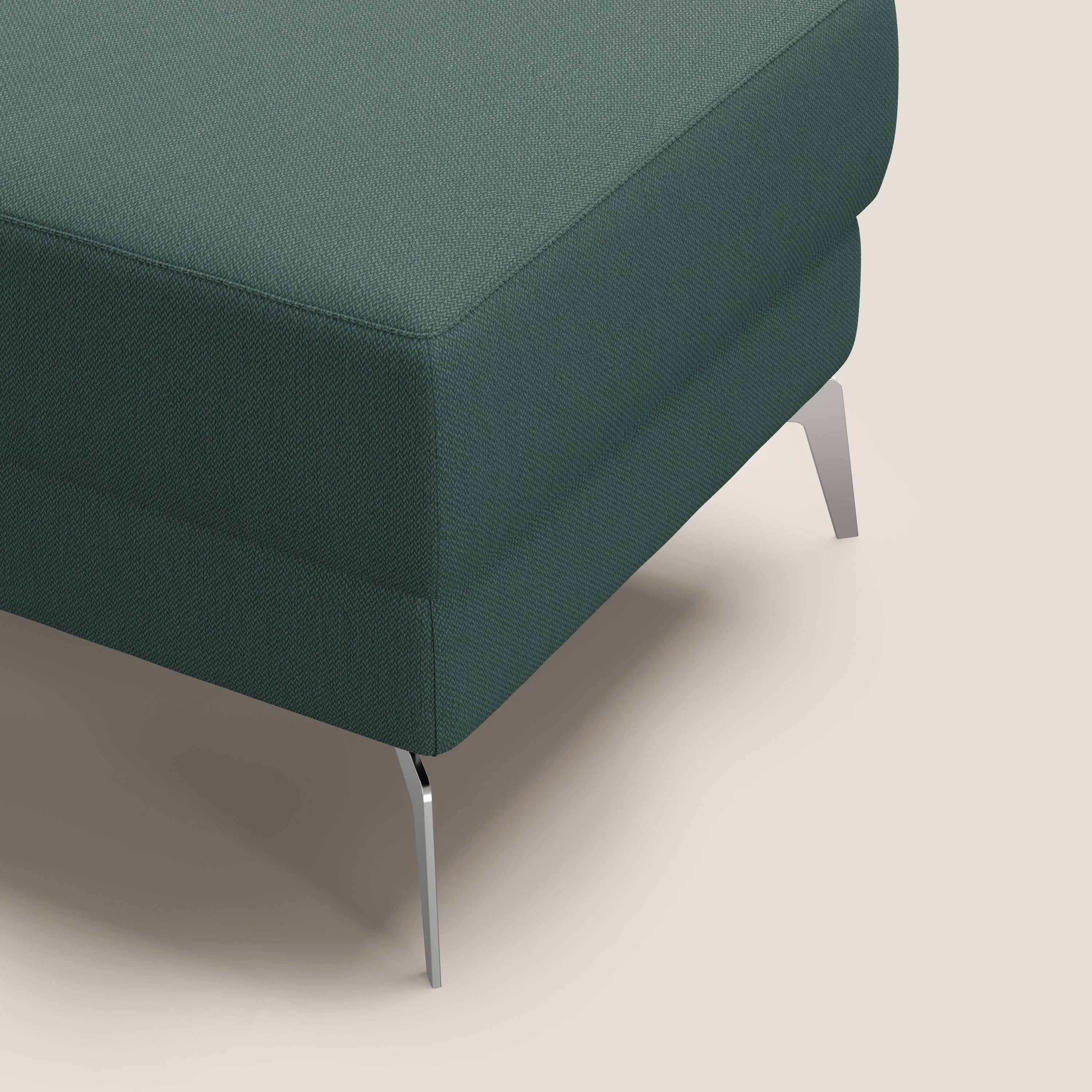 Star Pouf avec pieds hauts en tissu détachable T05 vert - Image 7