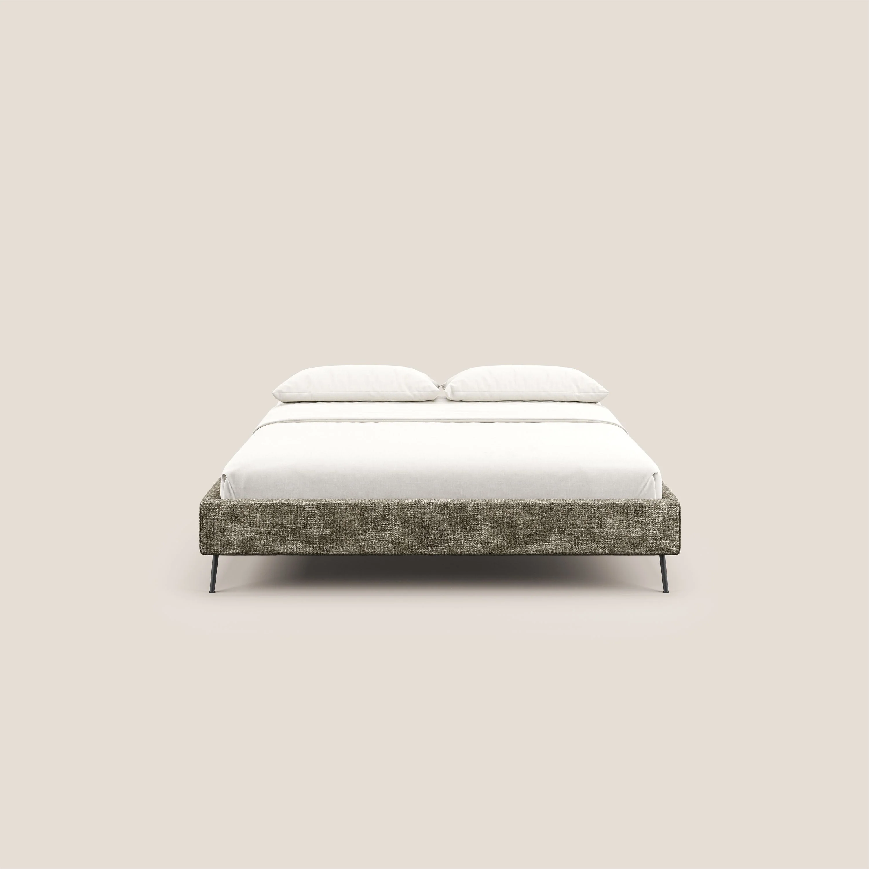 Steve sommier avec pieds hauts en tissu imperméable T10 Taupe tortora - Image 2