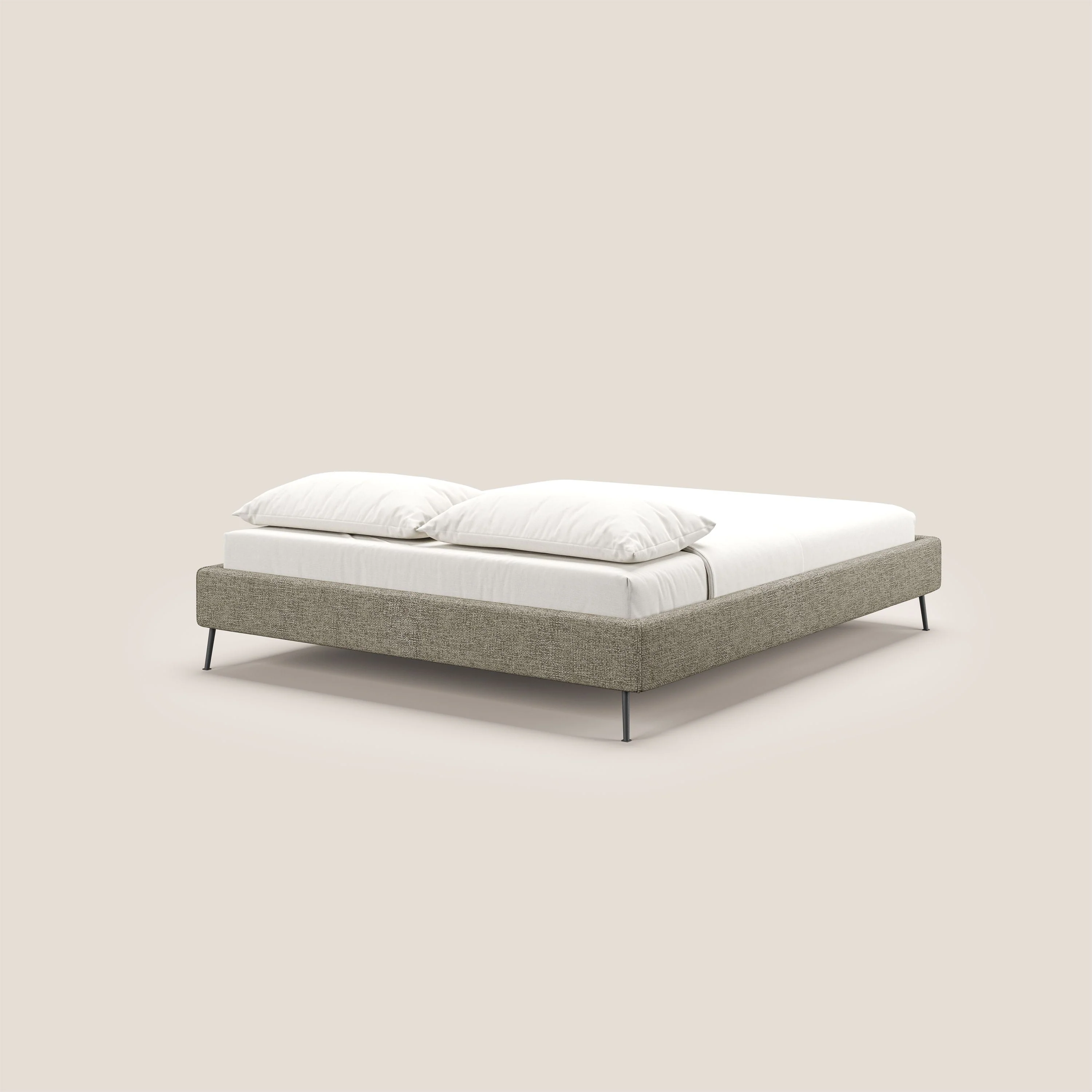 Steve sommier avec pieds hauts en tissu imperméable T10 Taupe tortora - Image 4