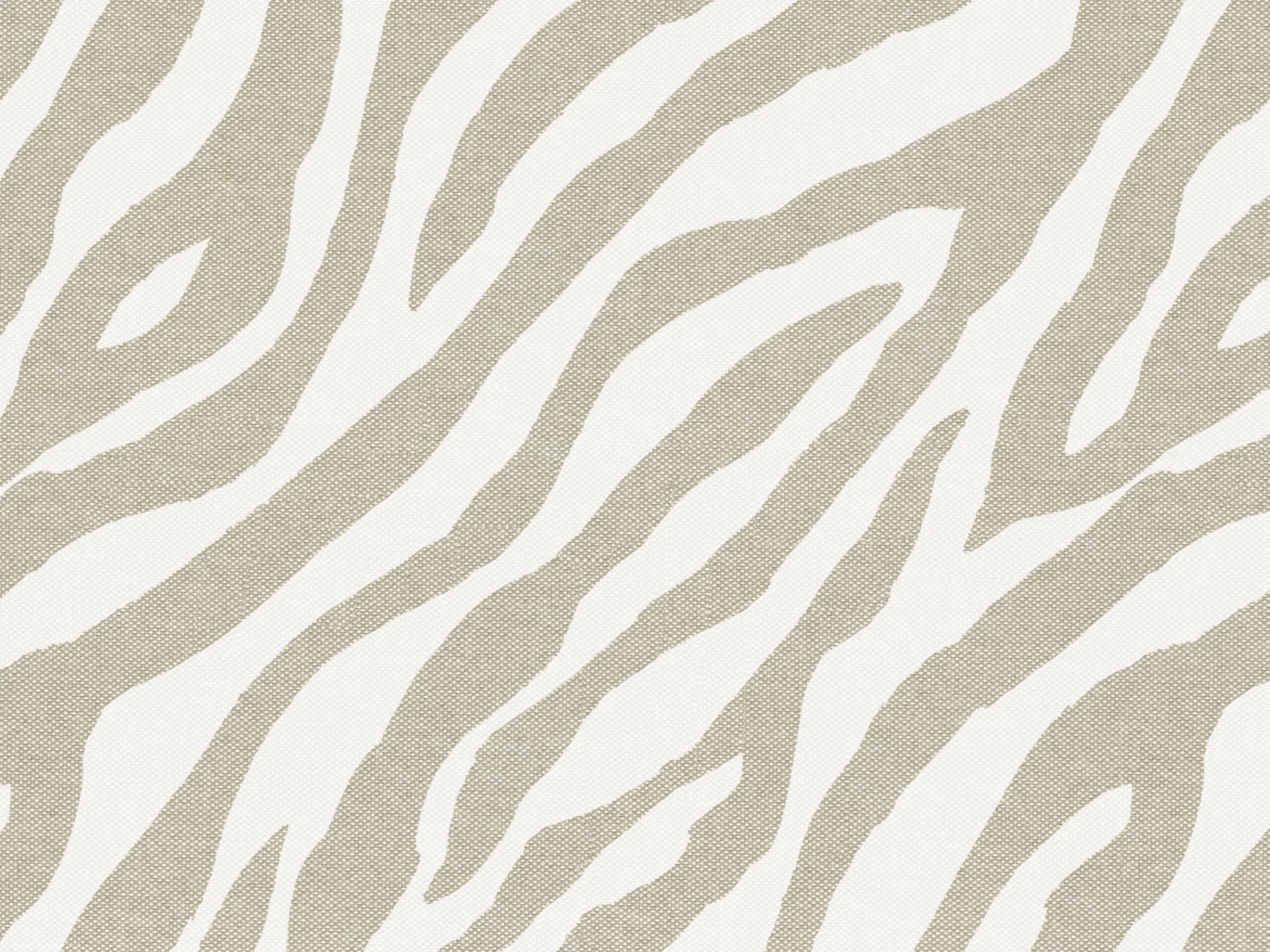 Stripe coussins géométriques en tissu hydrofuge beige - Image 2