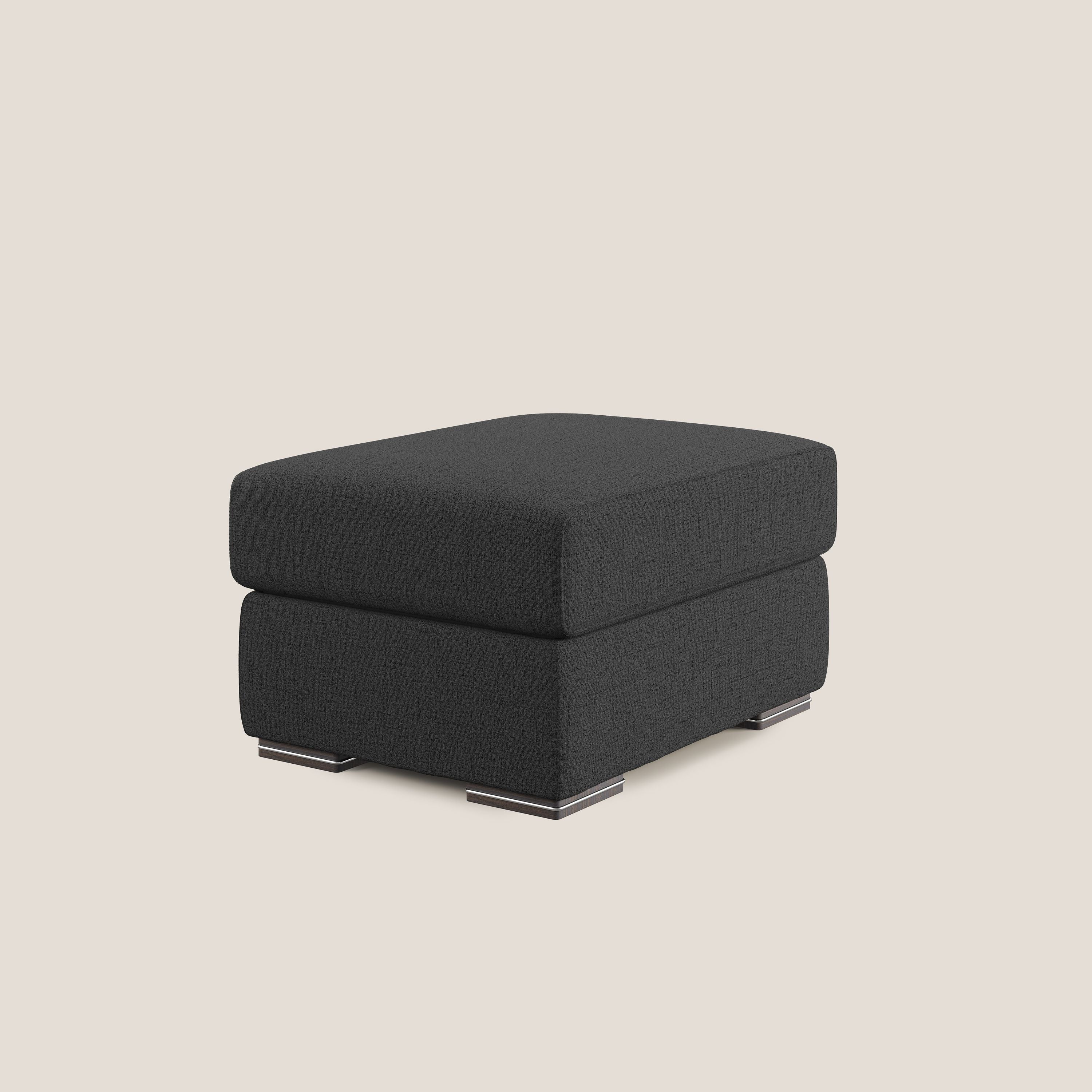 Sun pouf coffre en tissu imperméable flammé T03 anthracite - Image 2
