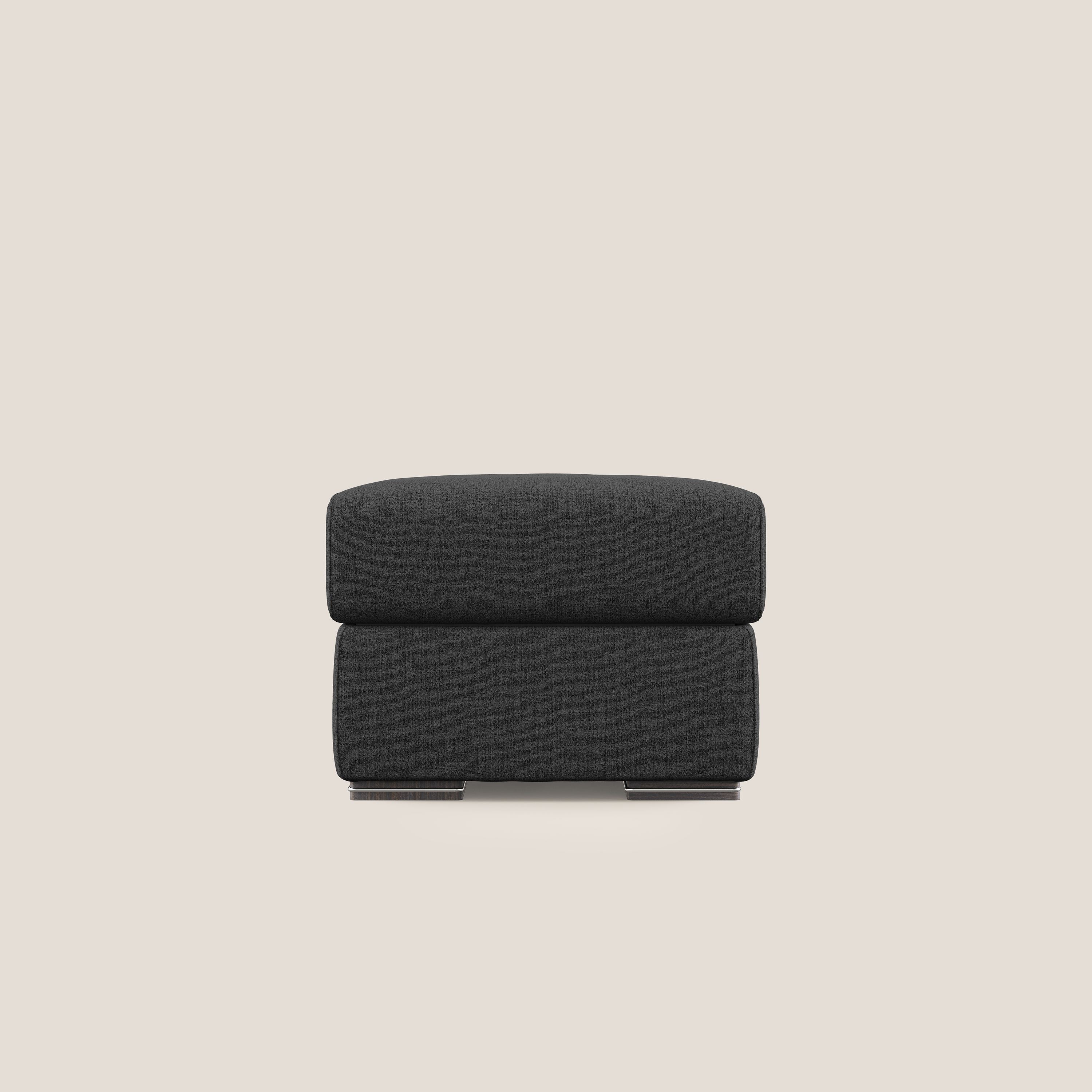 Sun pouf coffre en tissu imperméable flammé T03 anthracite - Image 7