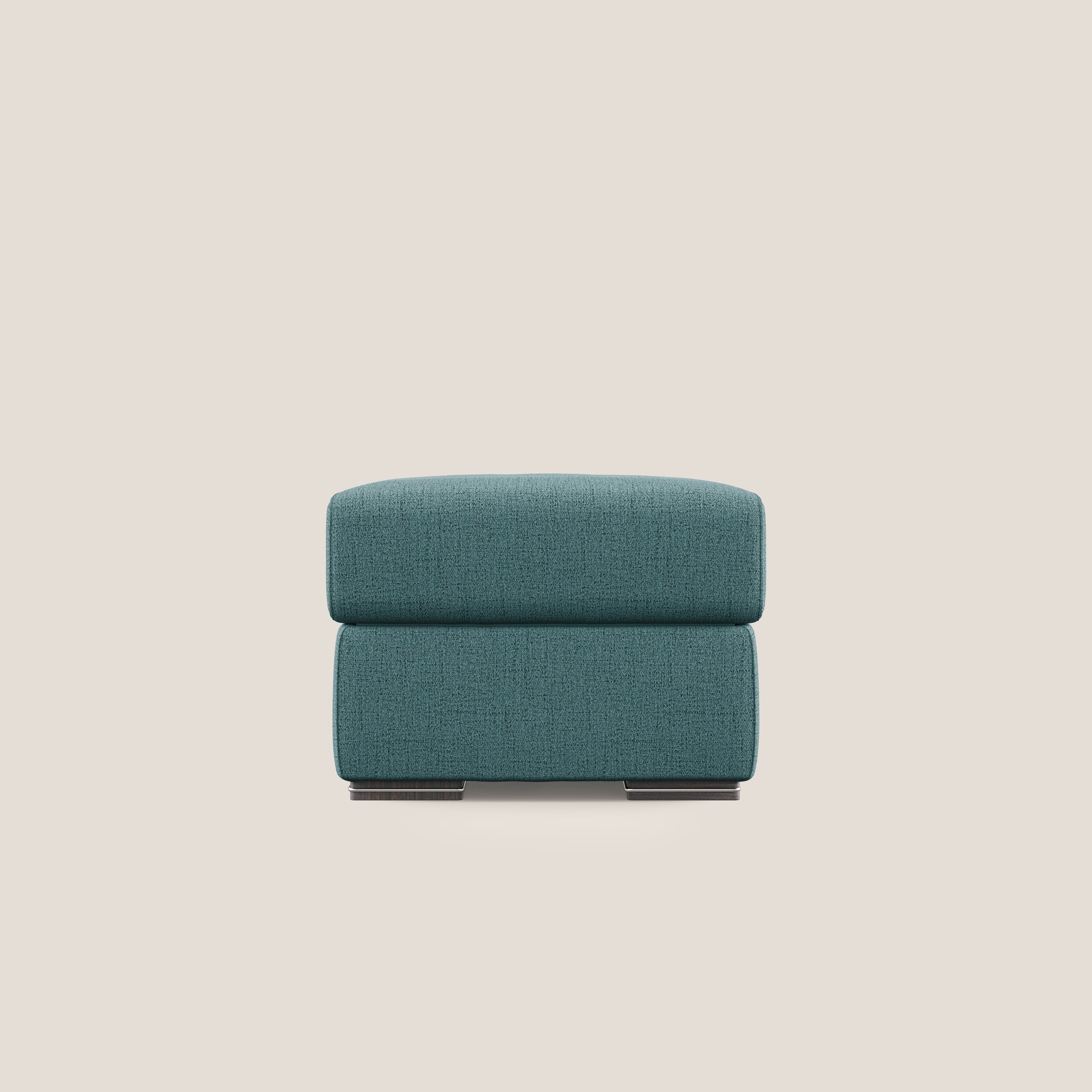 Sun pouf coffre en tissu imperméable flammé T03 bleu ciel - Image 7