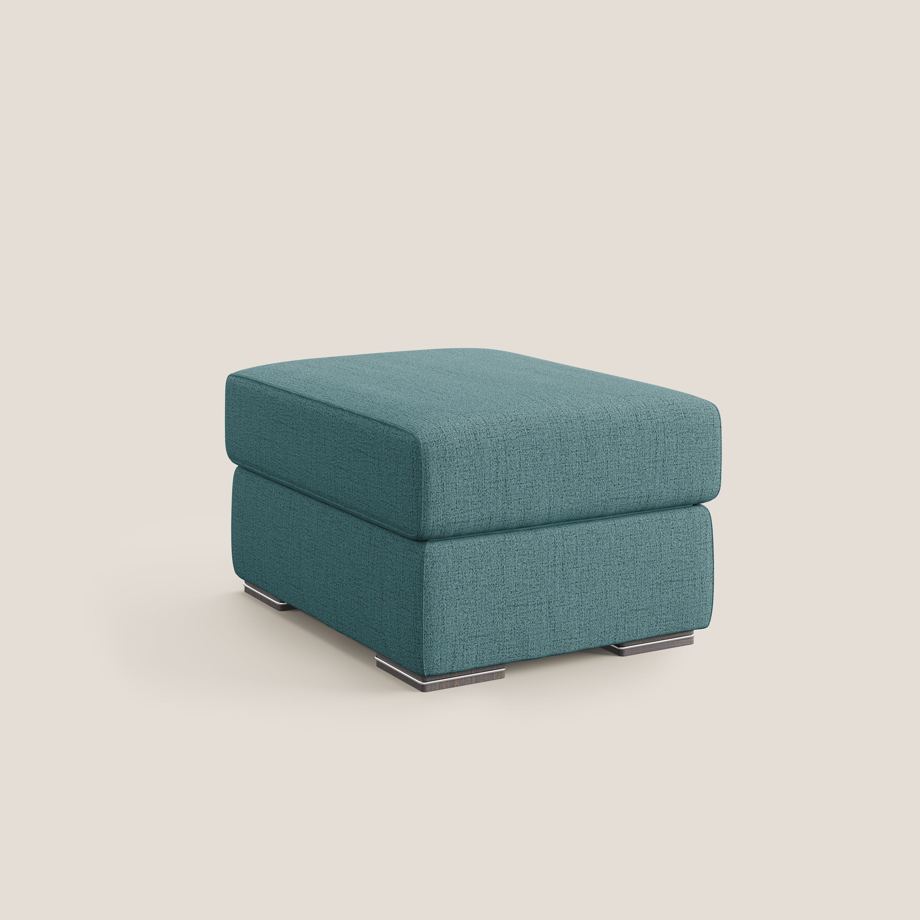 Sun pouf coffre en tissu imperméable flammé T03 bleu ciel - Image 8