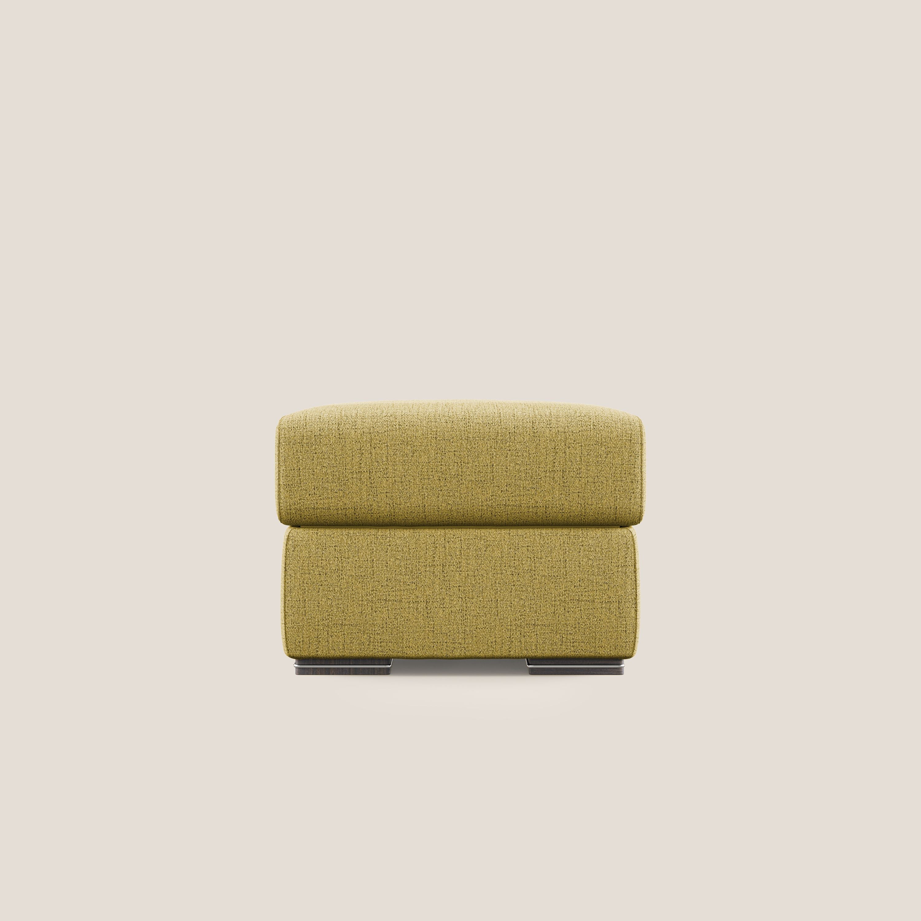 Sun pouf coffre en tissu imperméable flammé T03 jaune - Image 7