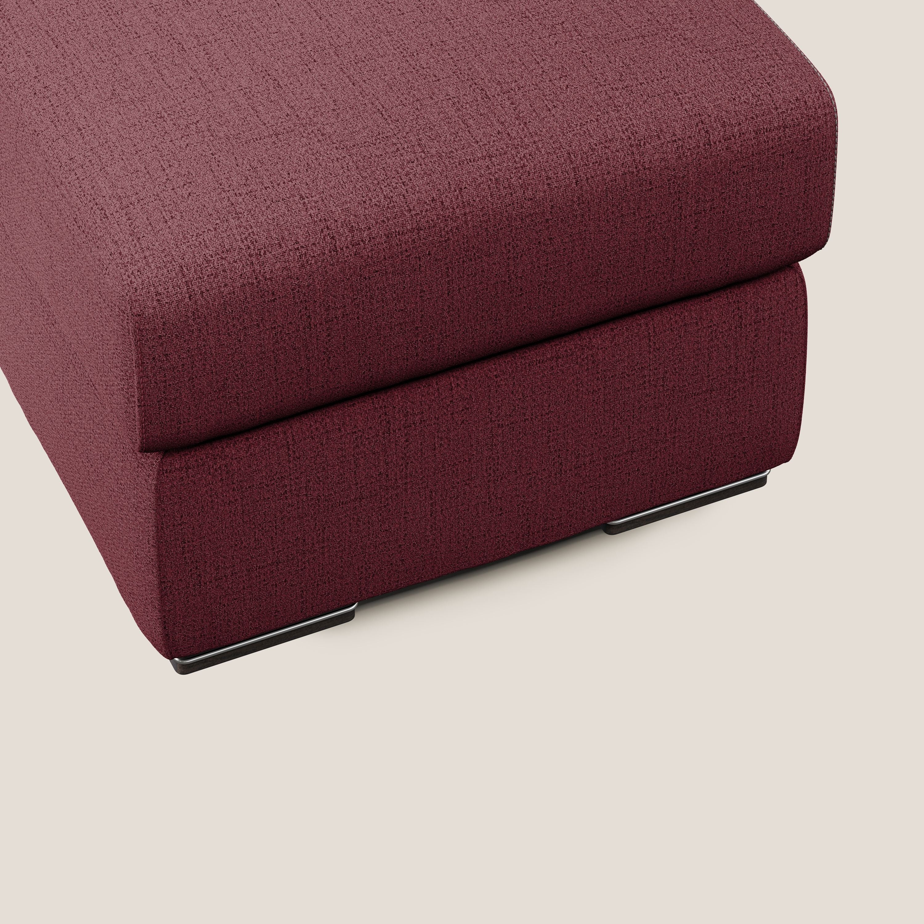 Sun pouf coffre en tissu imperméable flammé T03 rouge - Image 4