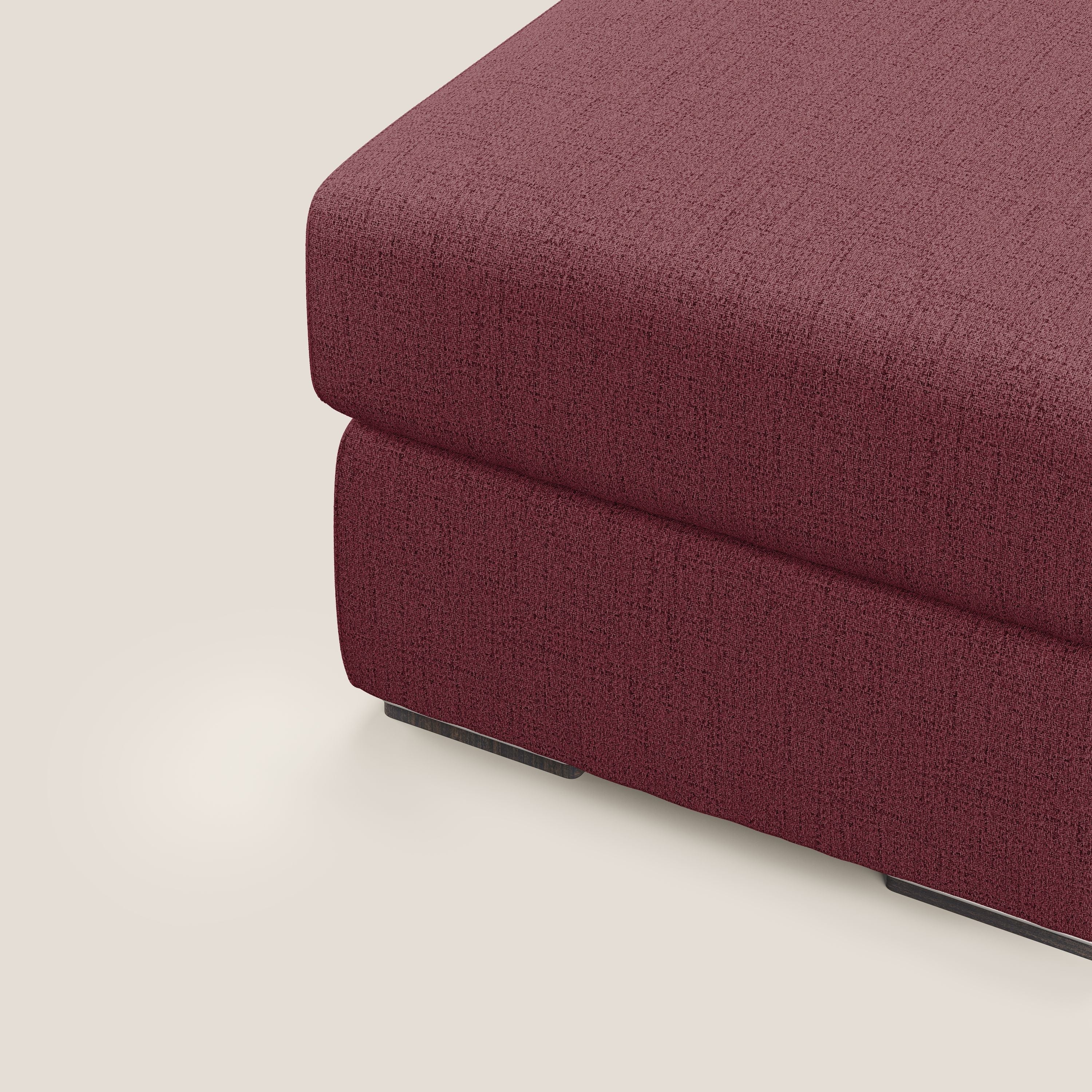 Sun pouf coffre en tissu imperméable flammé T03 rouge - Image 5