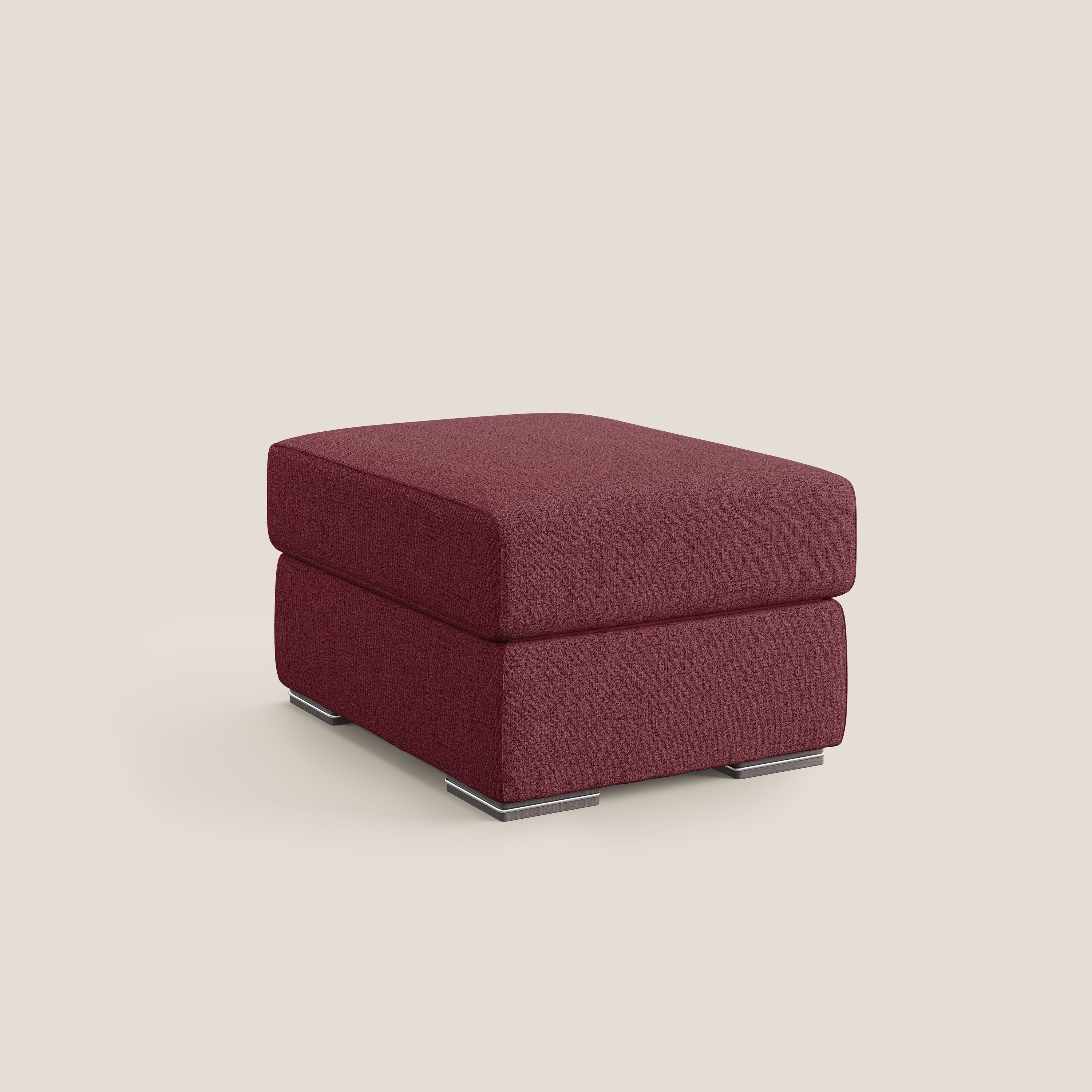 Sun pouf coffre en tissu imperméable flammé T03 rouge - Image 8