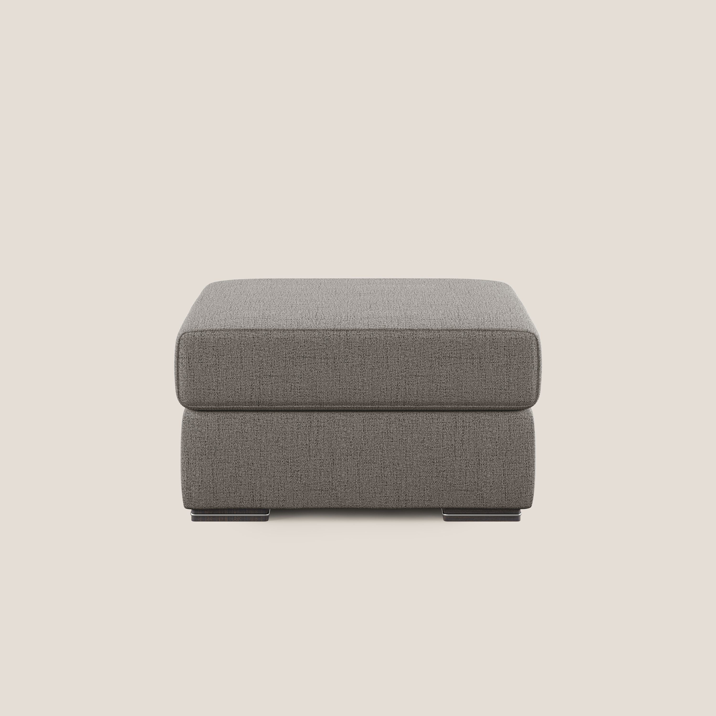 Sun pouf coffre en tissu imperméable flammé T03 taupe