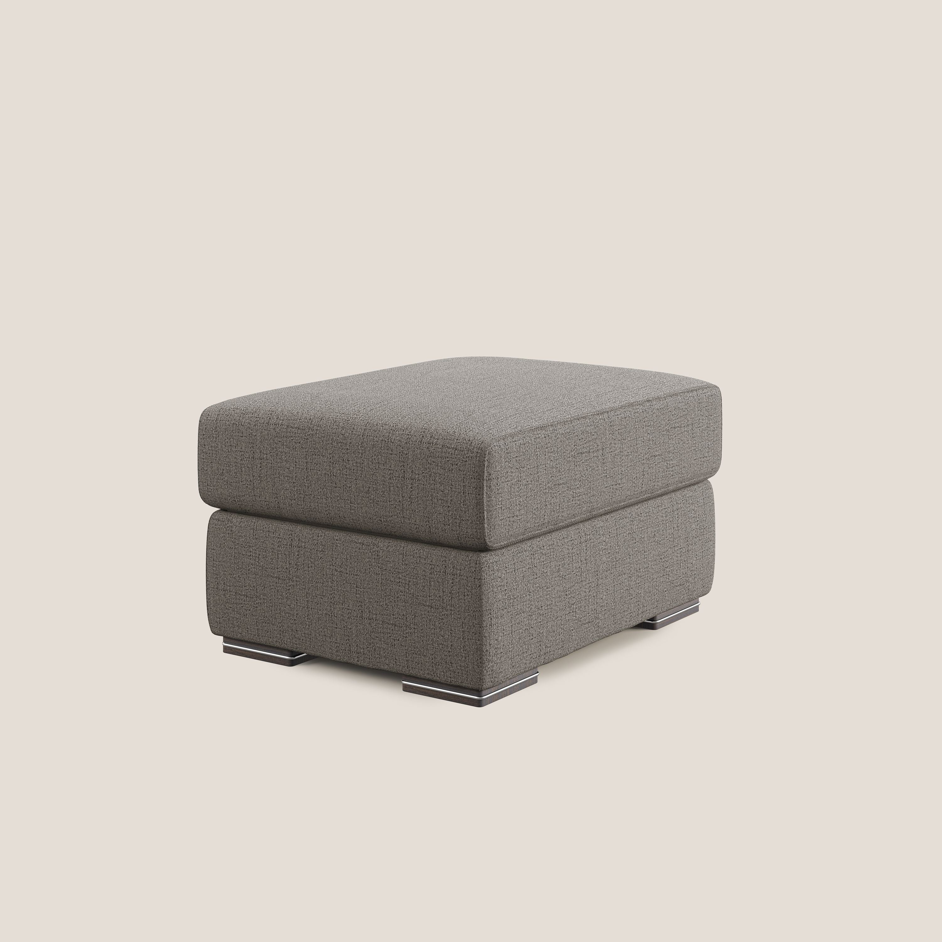 Sun pouf coffre en tissu imperméable flammé T03 taupe - Image 2