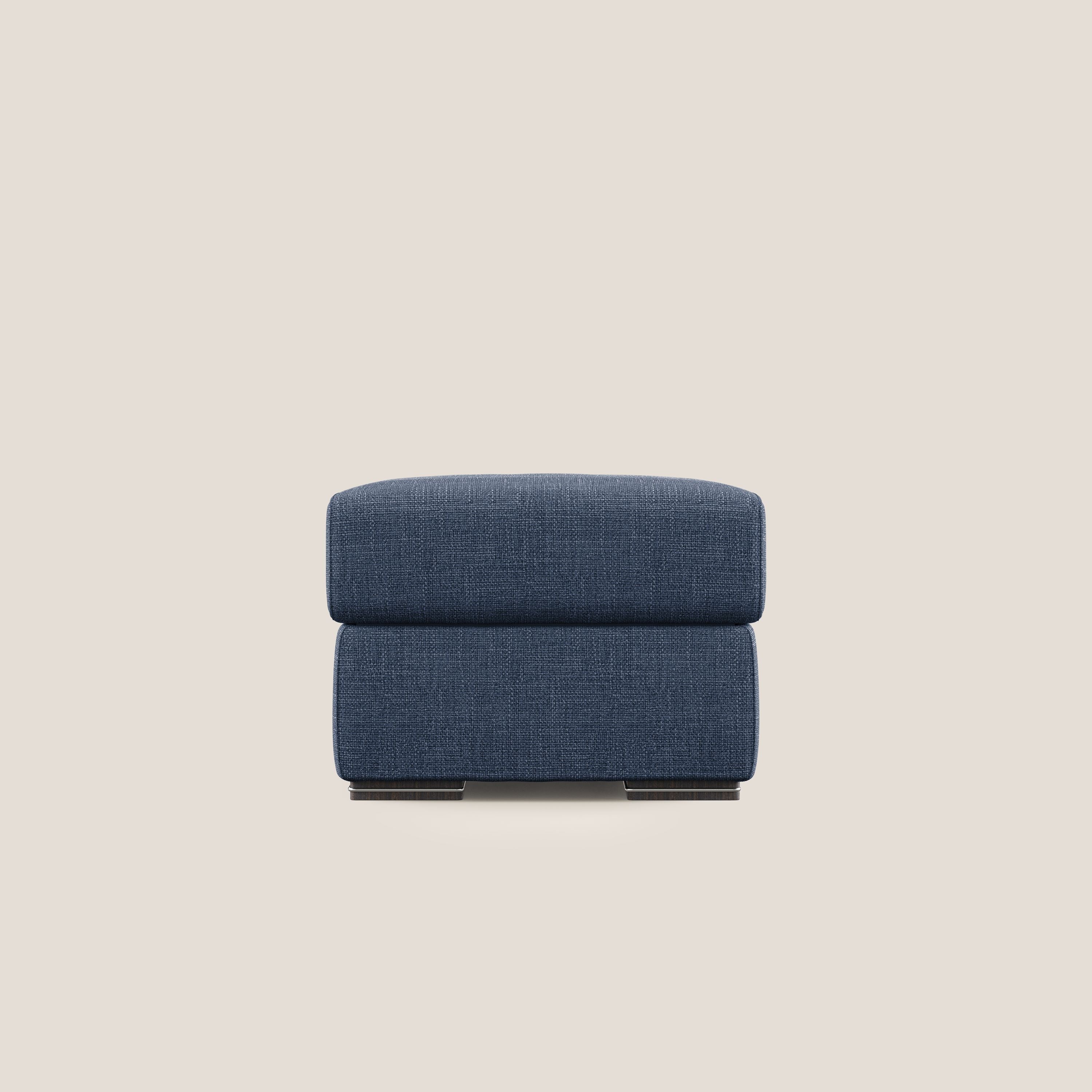 Sun pouf coffre en tissu imperméable doux entrelacé T06 bleu - Image 7