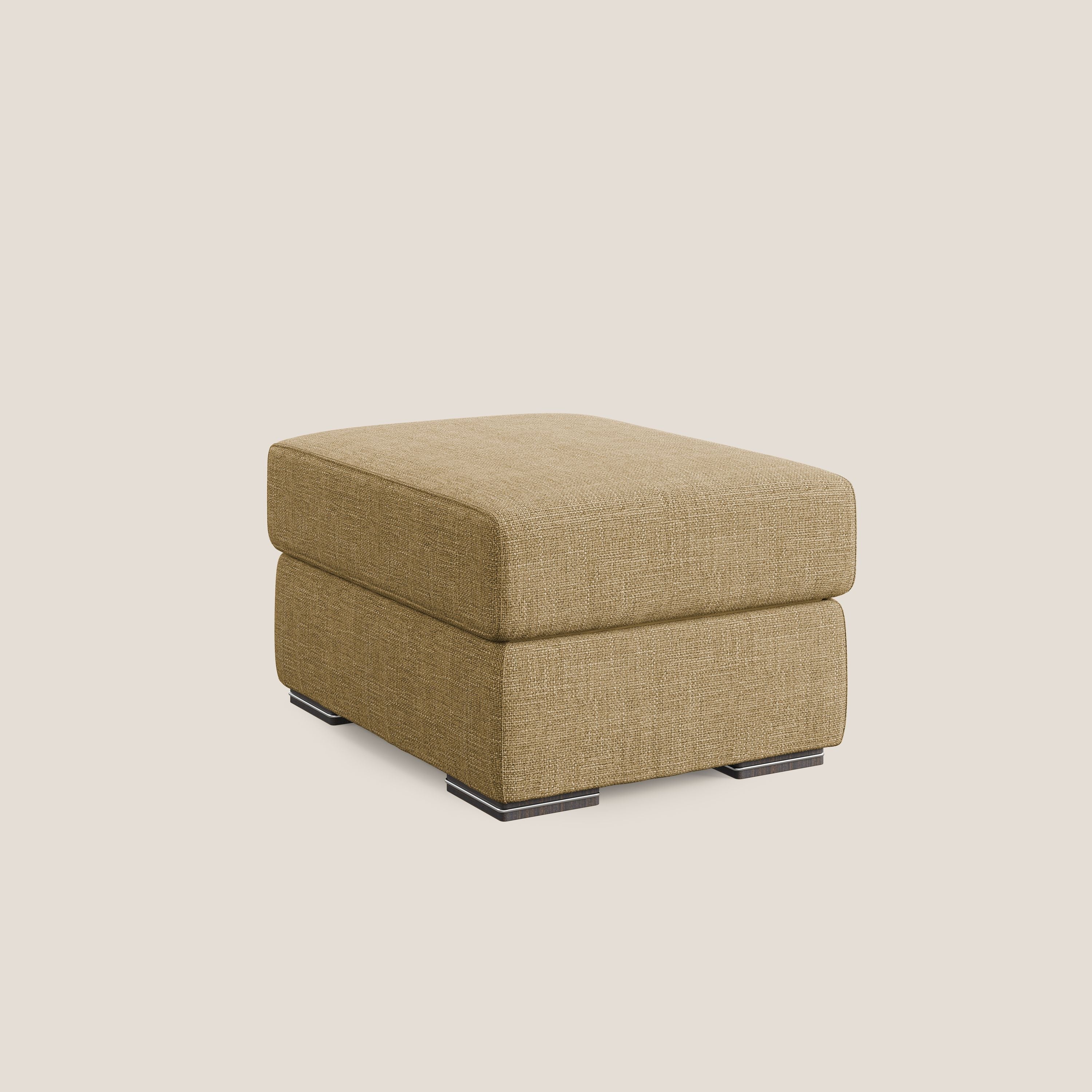 Sun pouf coffre en tissu imperméable doux entrelacé T06 jaune - Image 8