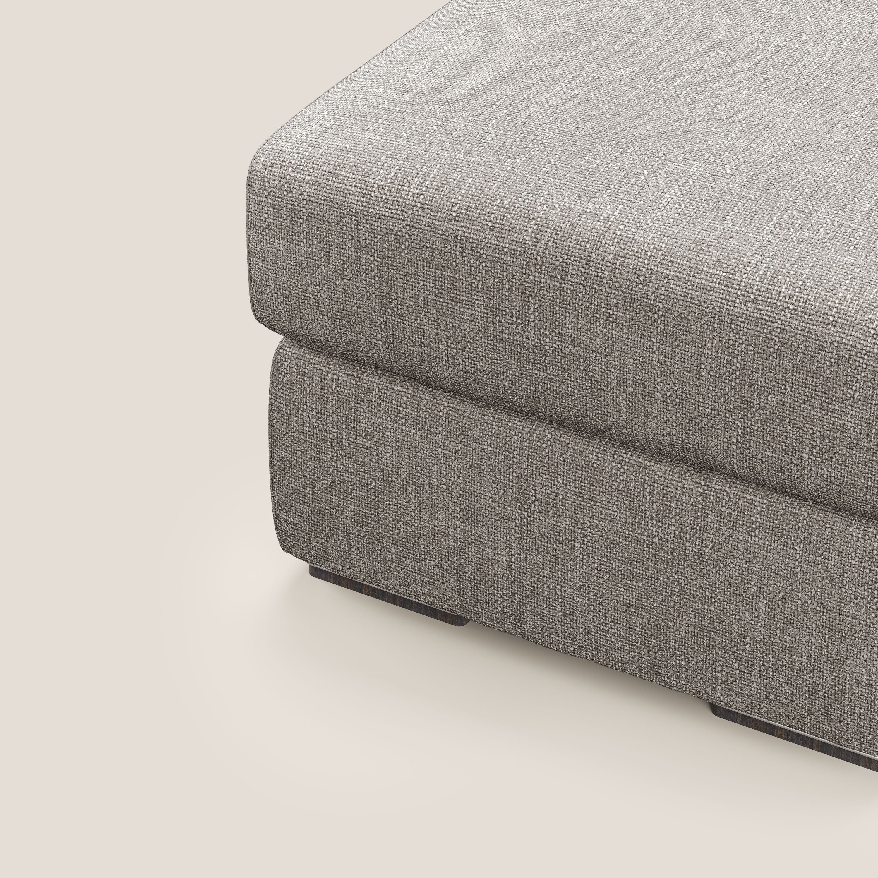 Sun pouf coffre en tissu imperméable doux entrelacé T06 Taupe tortora - Image 6