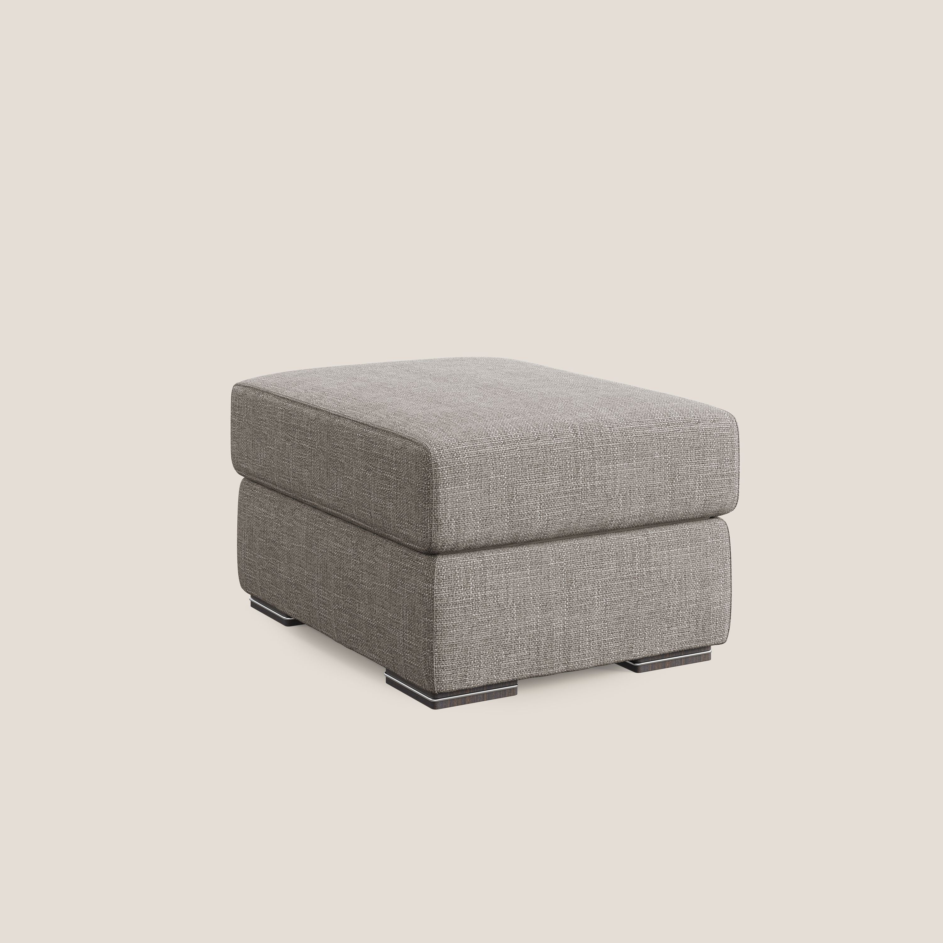 Sun pouf coffre en tissu imperméable doux entrelacé T06 Taupe tortora - Image 9