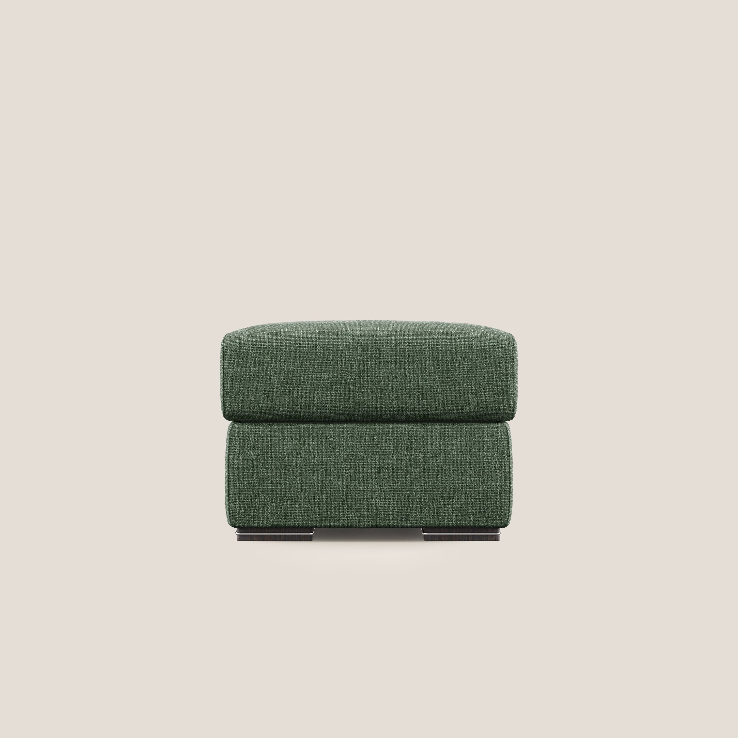 Sun pouf coffre en tissu imperméable doux entrelacé T06 vert - Image 7
