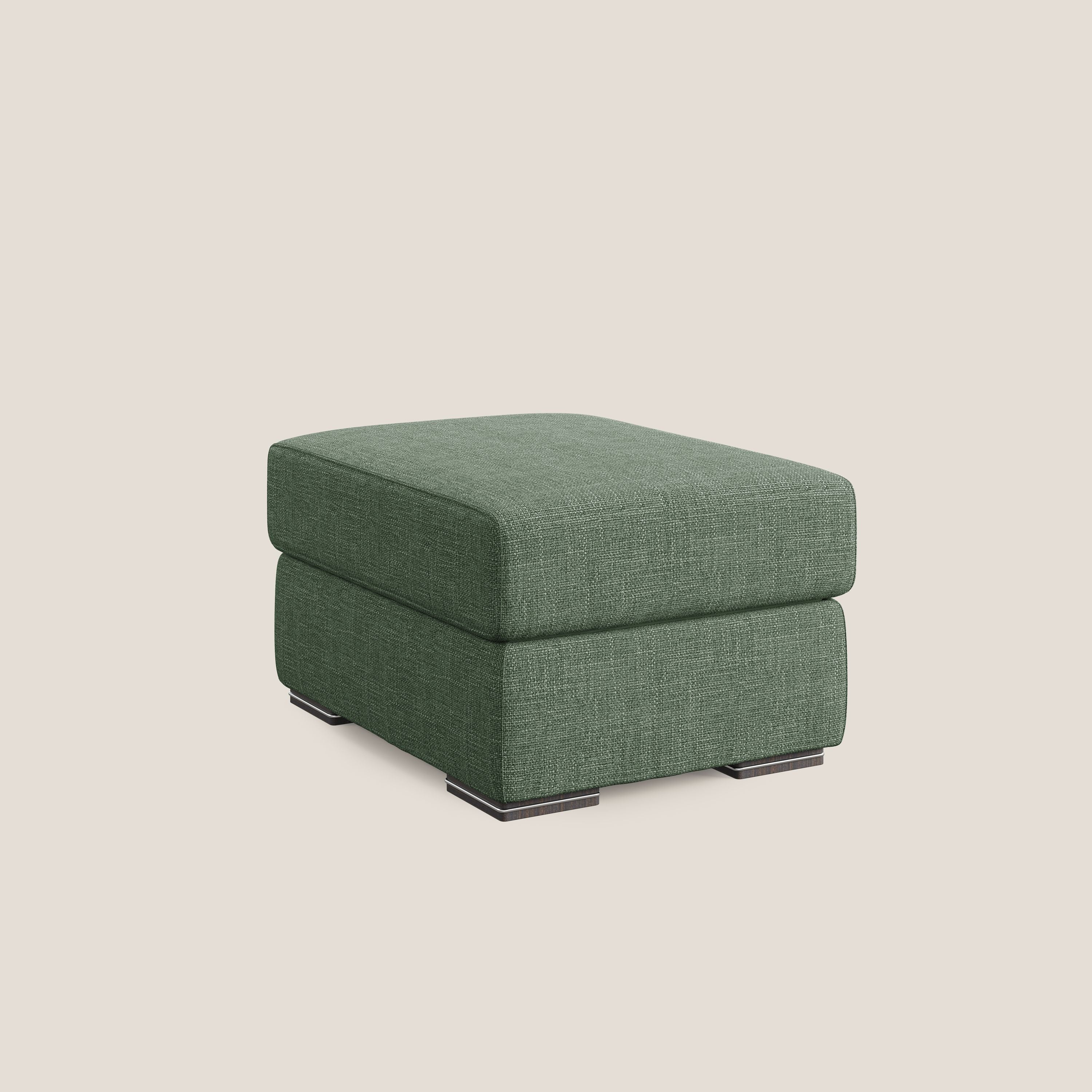 Sun pouf coffre en tissu imperméable doux entrelacé T06 vert - Image 8