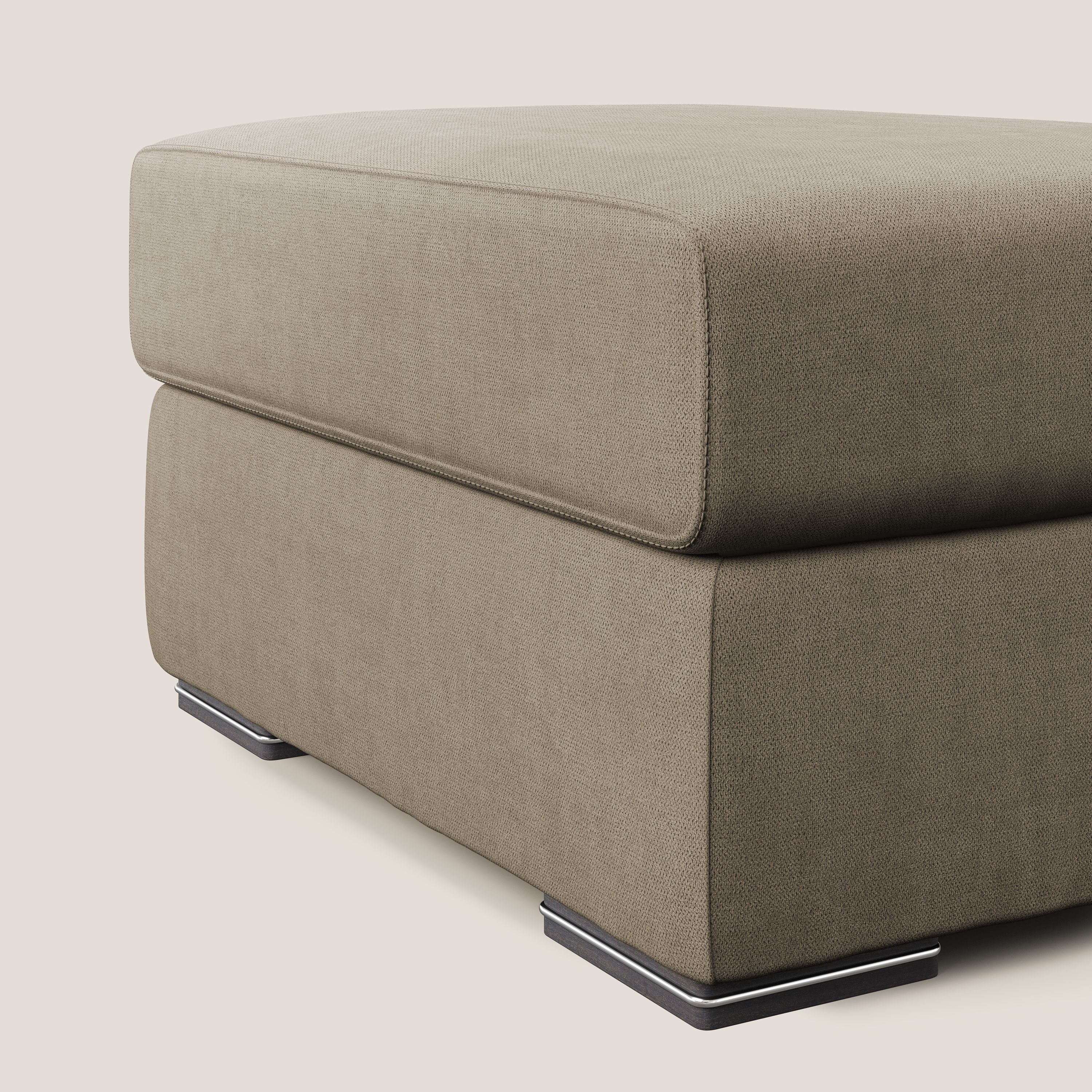 Sun pouf coffre en tissu imperméable T02 beige - Image 3