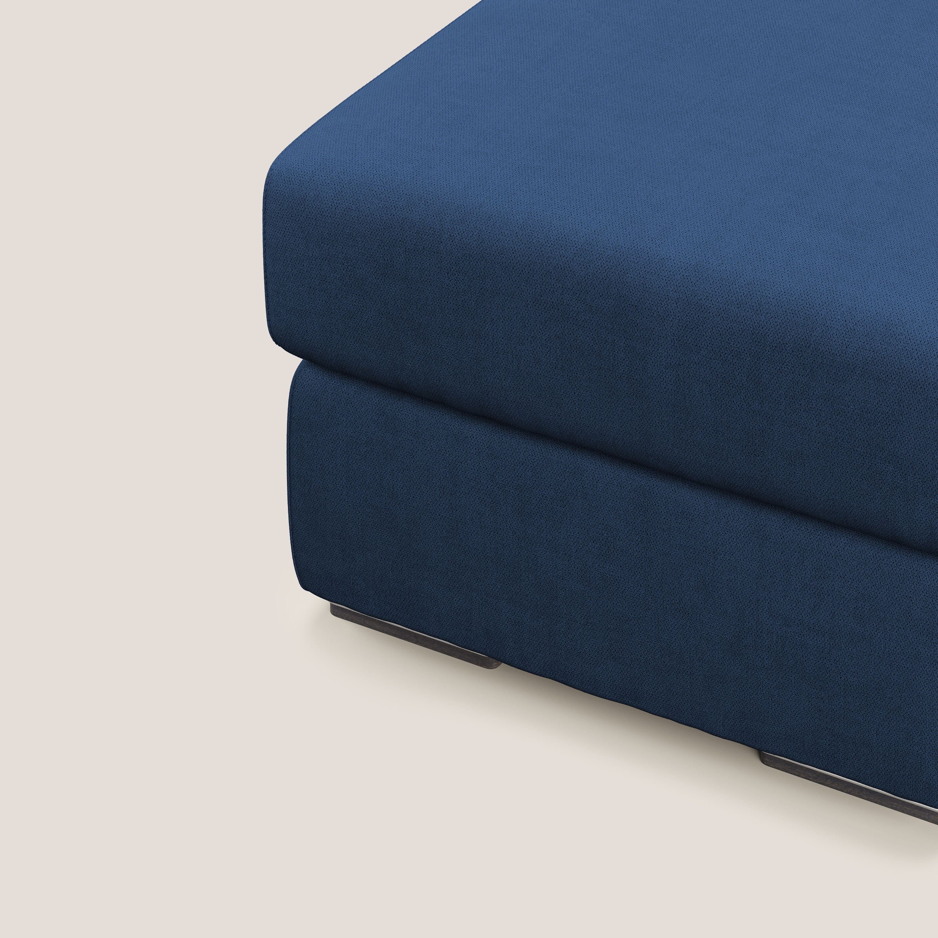 Sun pouf coffre en tissu imperméable T02 bleu - Image 5