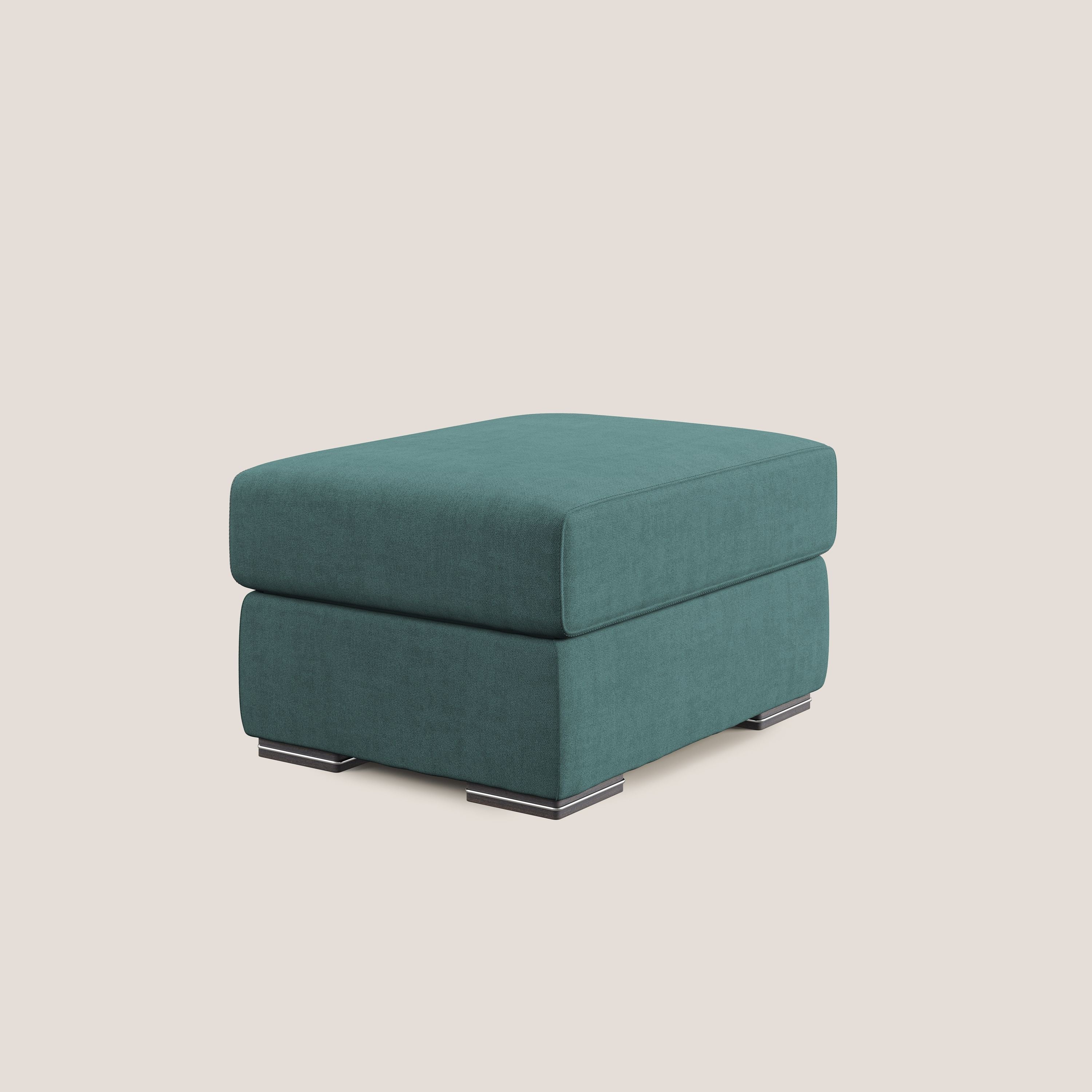 Sun pouf coffre en tissu imperméable T02 bleu canard - Image 2