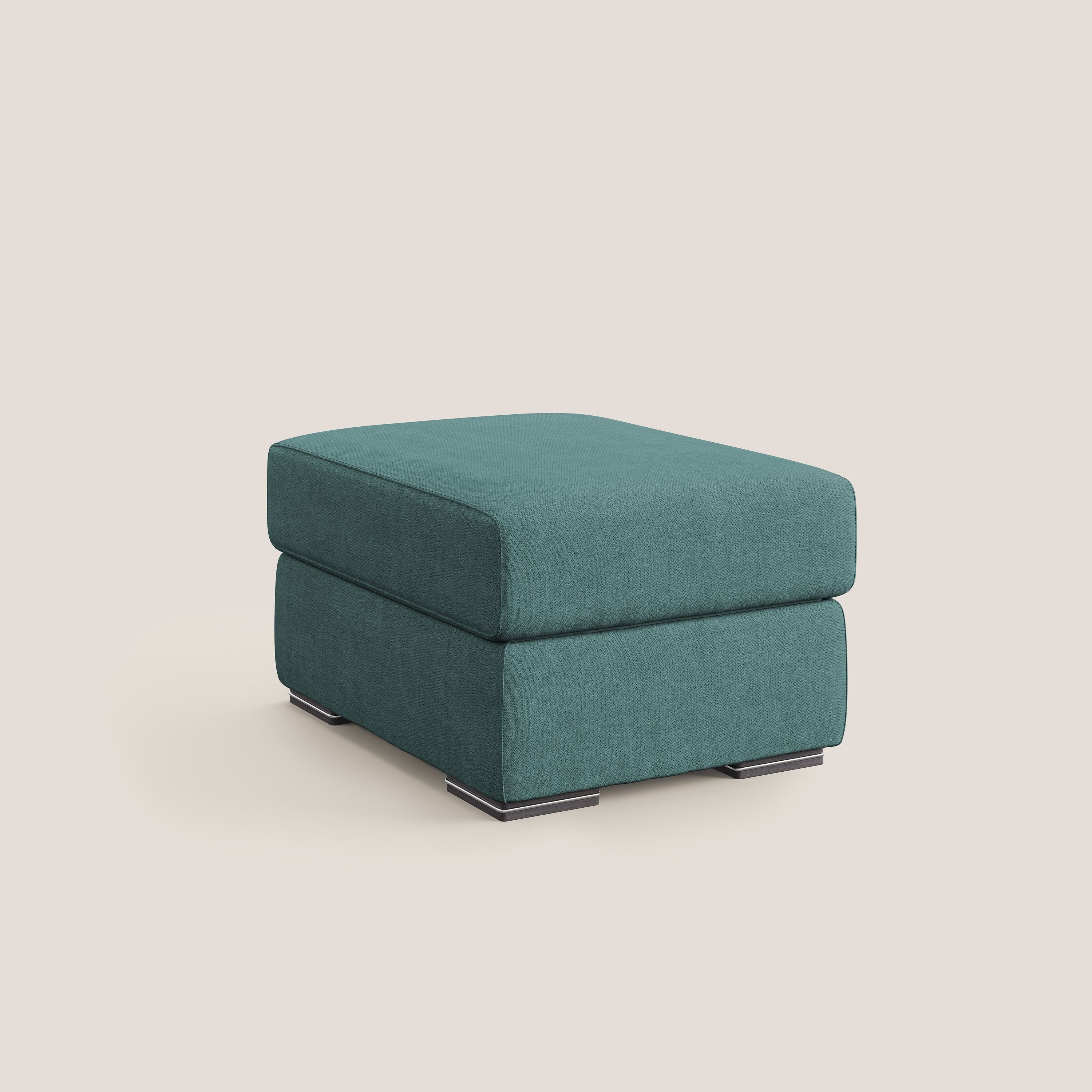 Sun pouf coffre en tissu imperméable T02 bleu canard - Image 8
