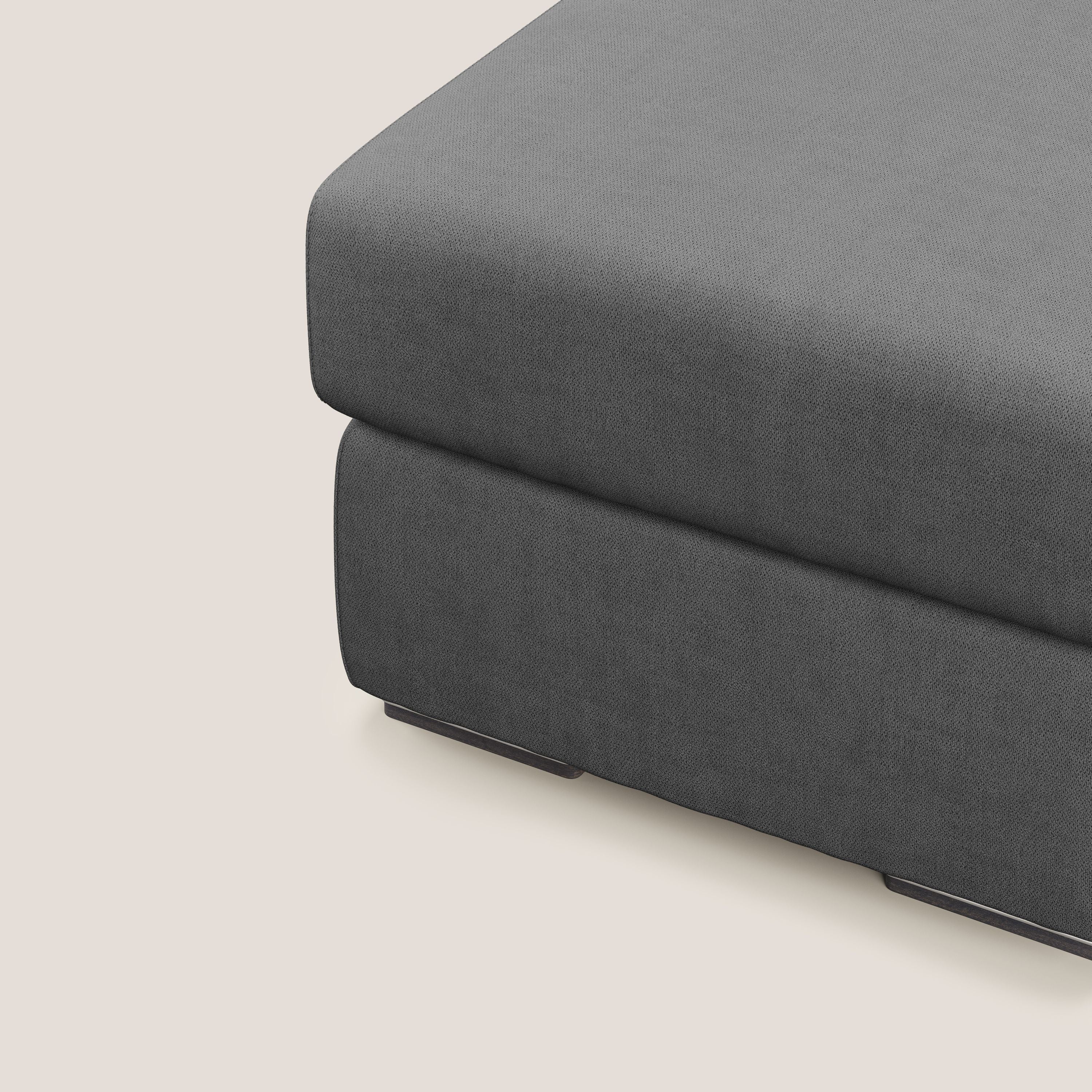 Sun pouf coffre en tissu imperméable T02 gris - Image 5